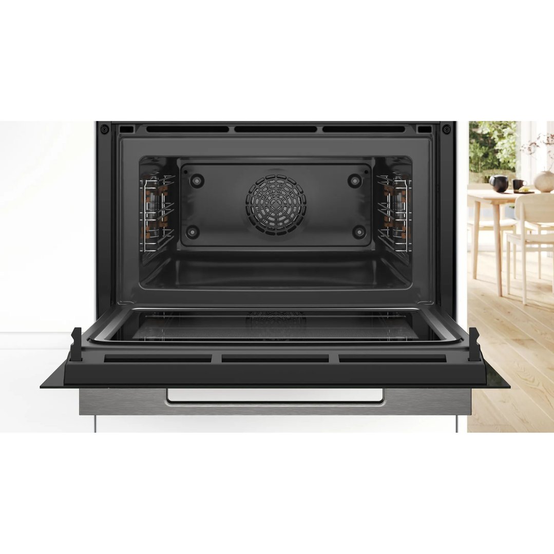 Bosch 60cm Series 8 Compact Combination Oven with Microwave - TFTTouch Display. CMG7241B1A