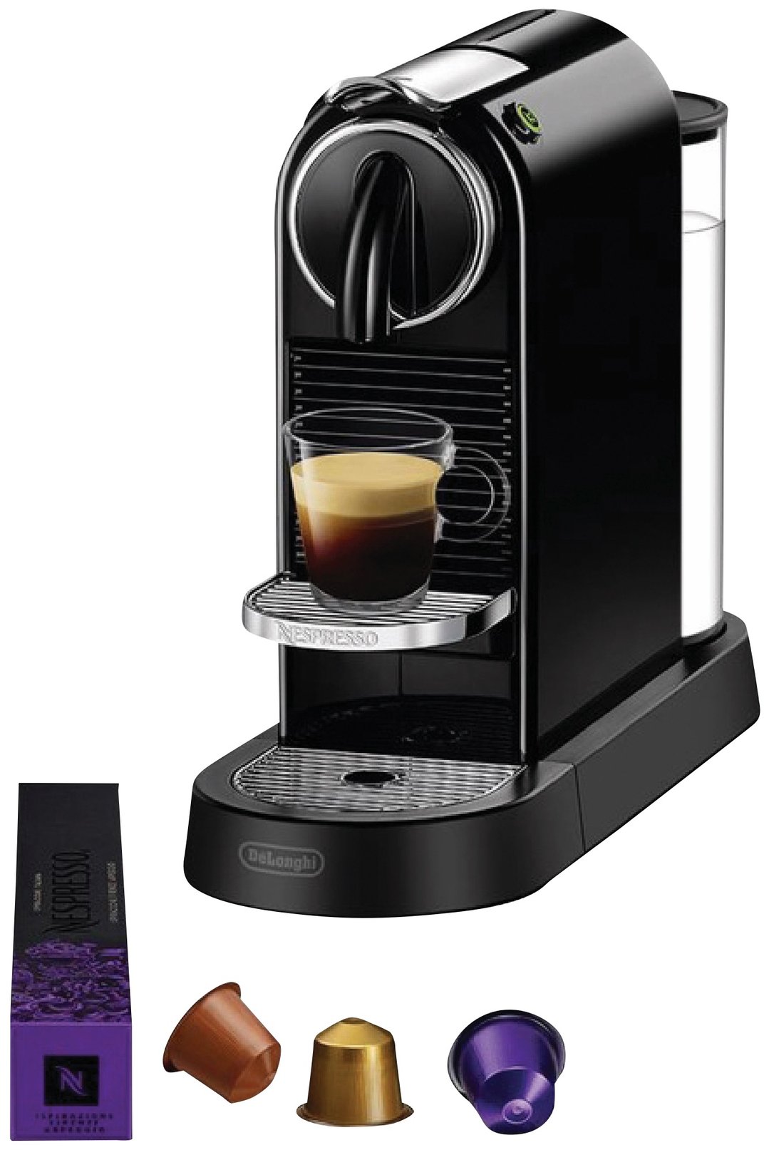 Delonghi Nespresso Citiz Solo Capsule Machine - Black EN167B