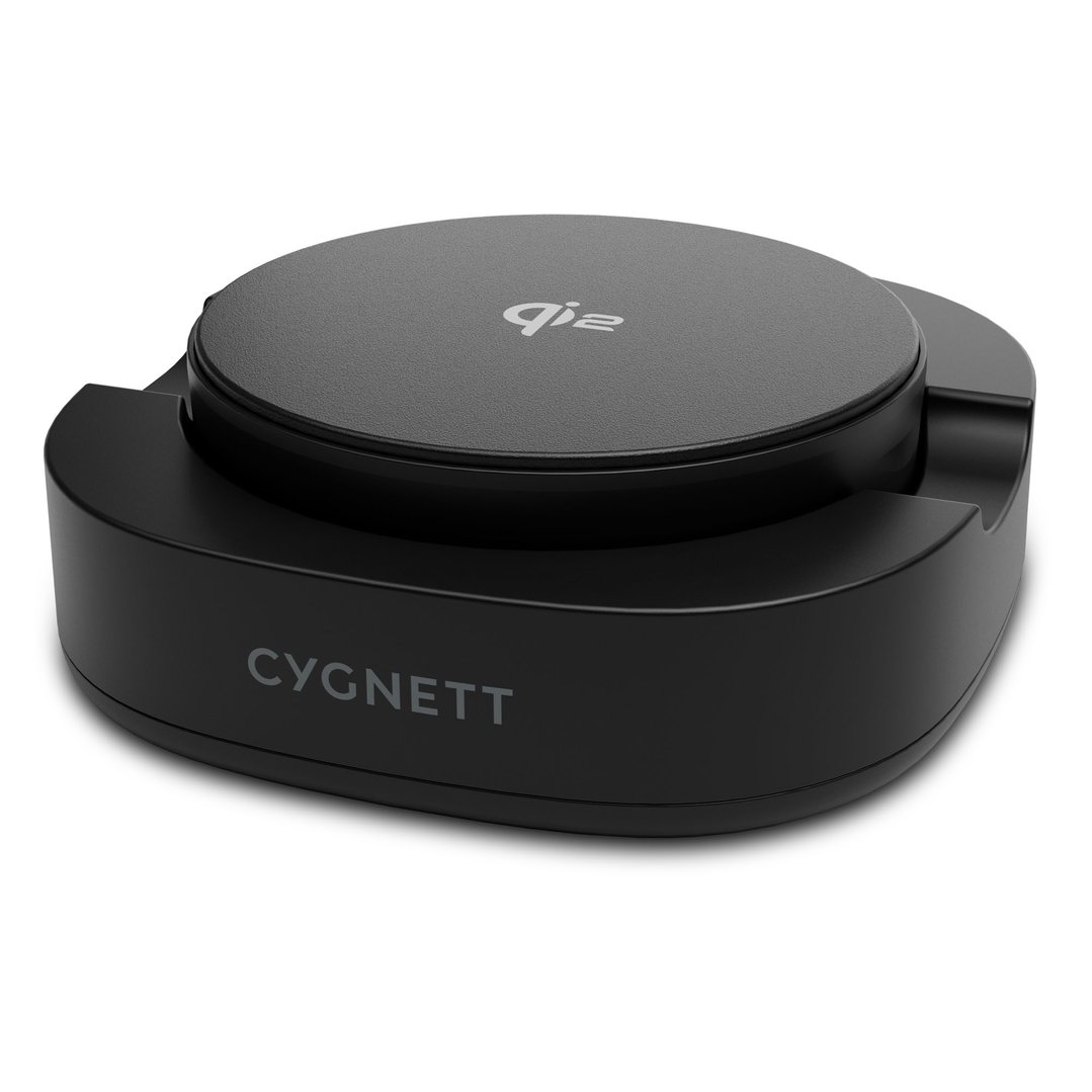 Cygnett ChargeBase Qi2.0 Single Wireless Charger - Black CY5790PPWIR