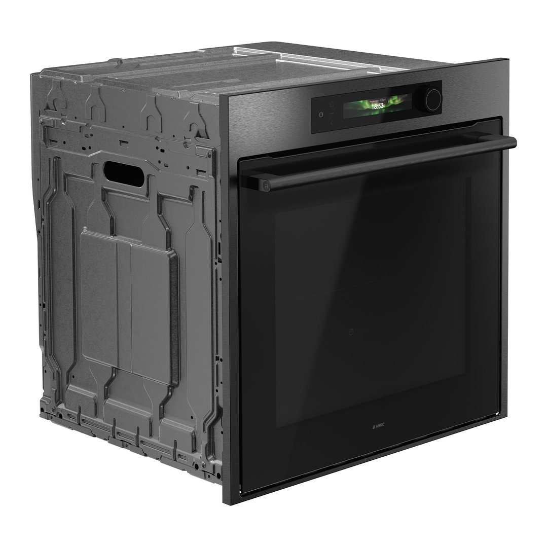 ASKO Craft Frame 60cm Pyrolytic Oven - Black Steel OTP66BSH-AU