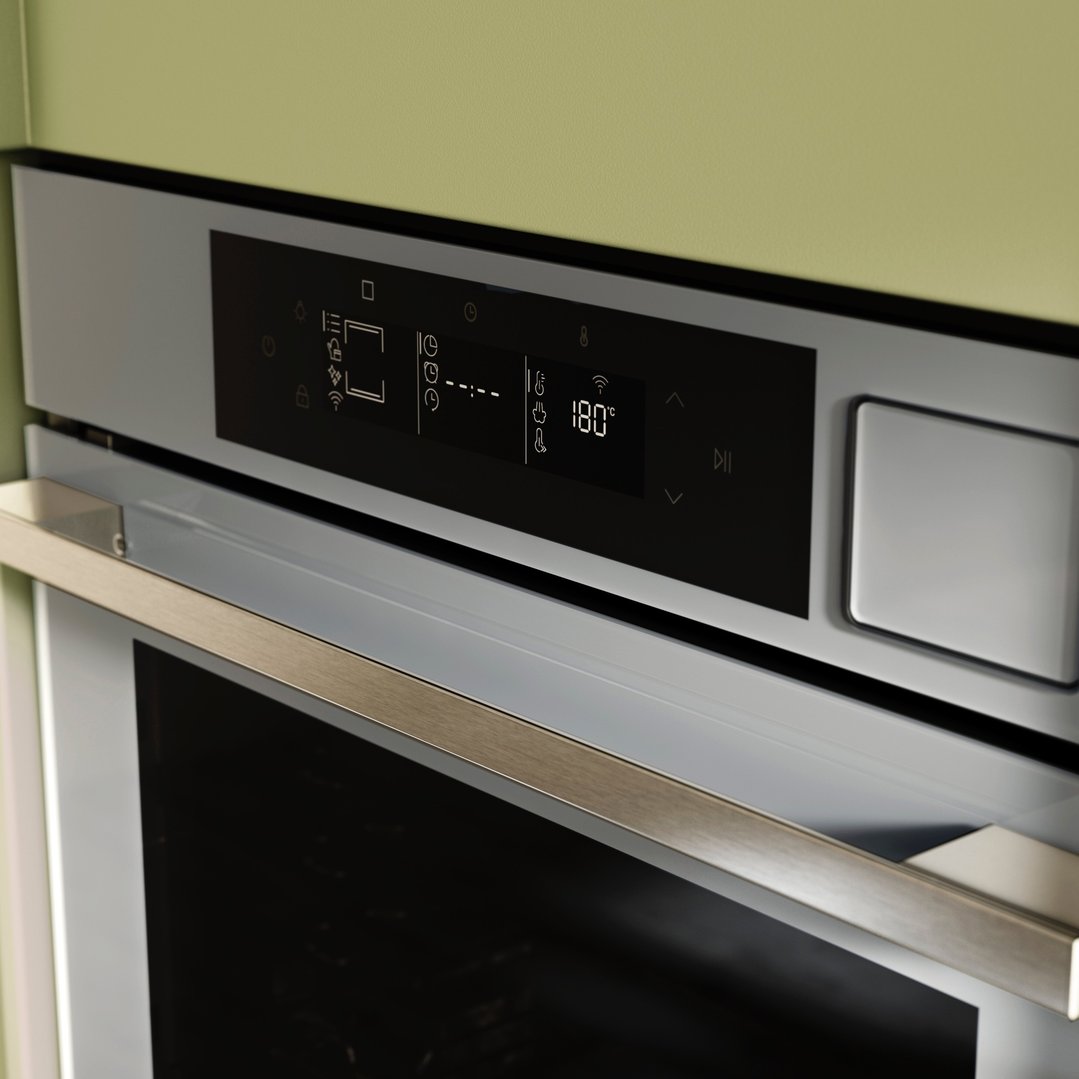 Haier 60cm 500 Series Built-in Oven, 16 Function, Pyrolytic (Grey Glass) HWO60S16TPG5