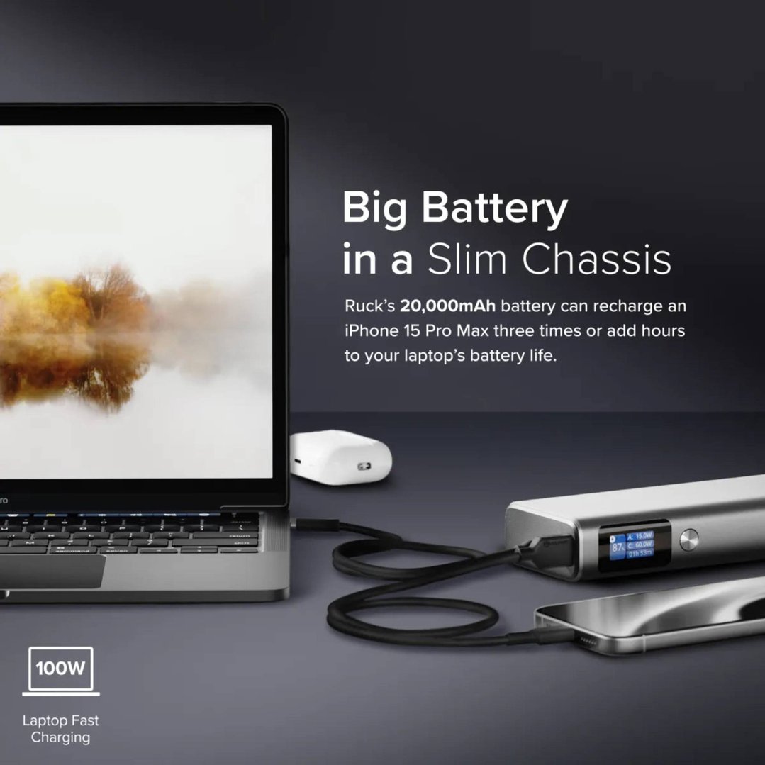 Alogic Ruck 20000mAh Power Bank with 130W USB Charging R20KPB130W