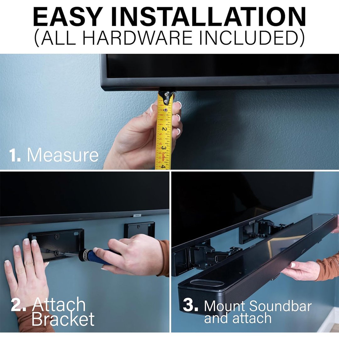 Sanus Universal Soundbar Wall Mount WSBWM1-B2
