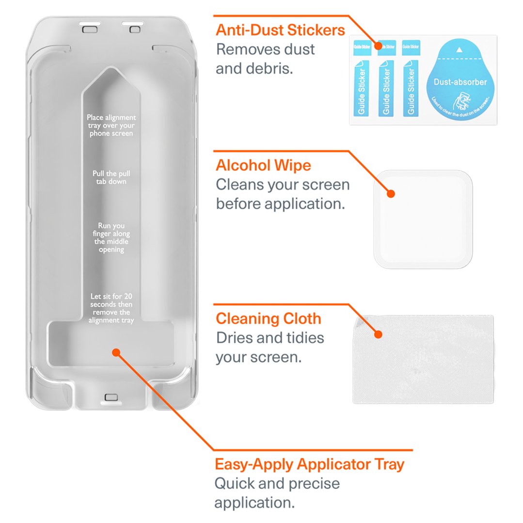Cygnett OpticShield iPhone 16 Pro Max Glass Screen Protector CY5028CPTGL