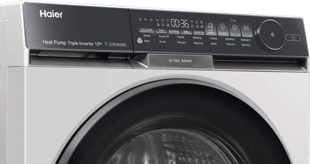 Haier 10kg 500 Series White Heat Pump Dryer HDHP10DW1