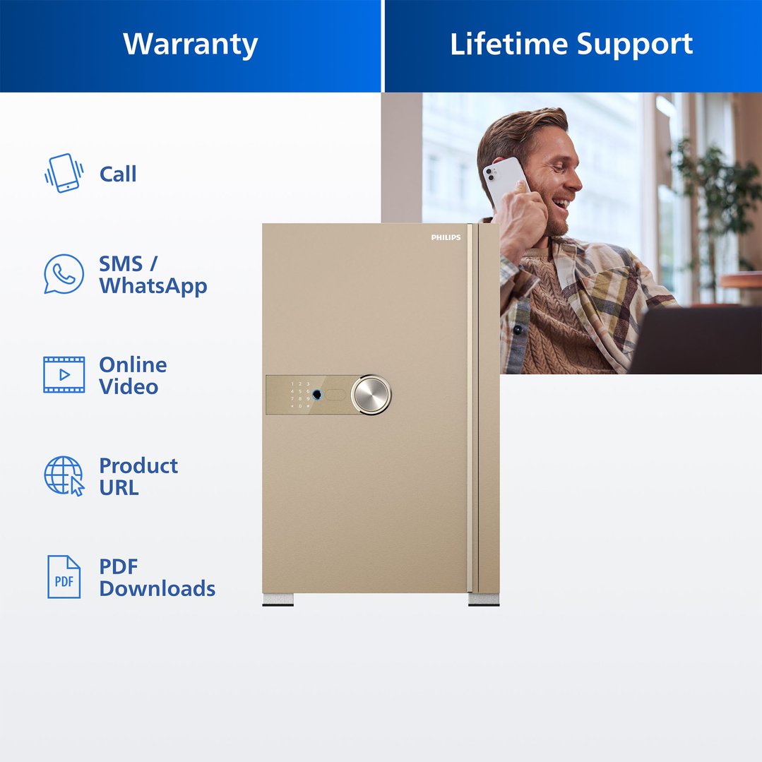 Philips Smart Safe with Telescopic Handle - 70 KG (Gold) SBX202-7C0-GOLD