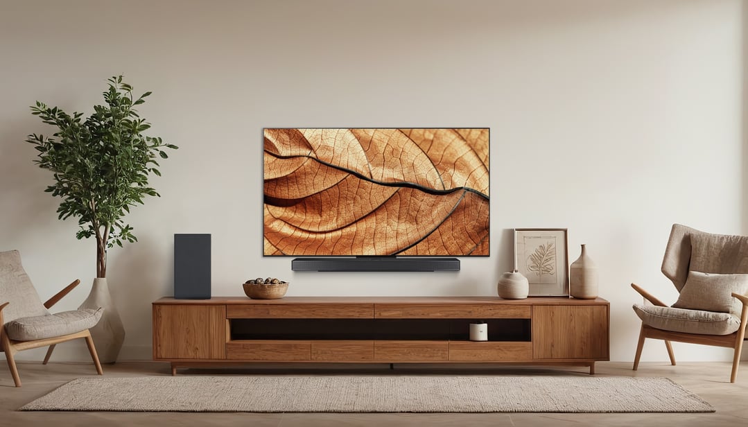 LG OLED evo C5 AI UHD 4K Smart TV in a living room setting