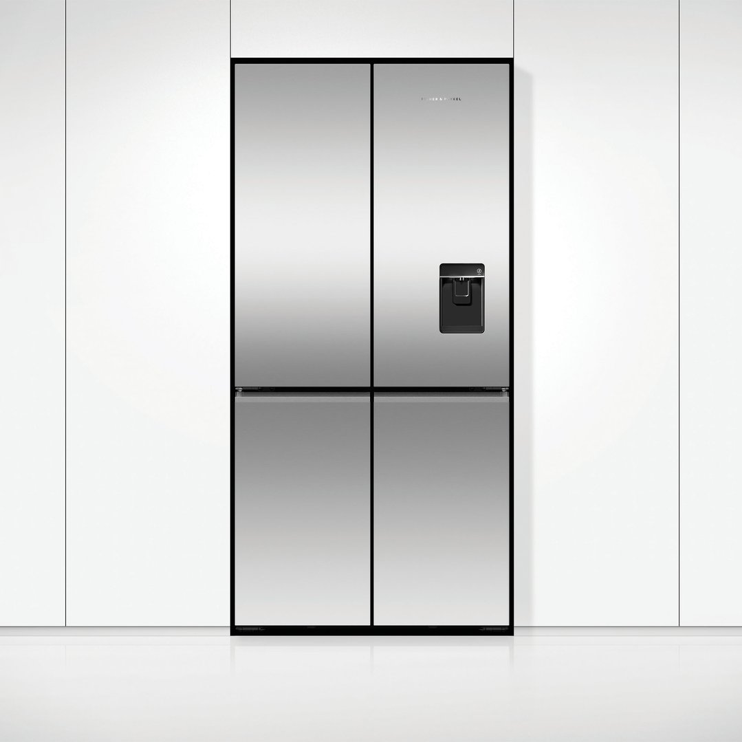 Fisher & Paykel 690L Series 7 Quad Door Refrigerator Freezer, Ice & Water RF730QNUVX1