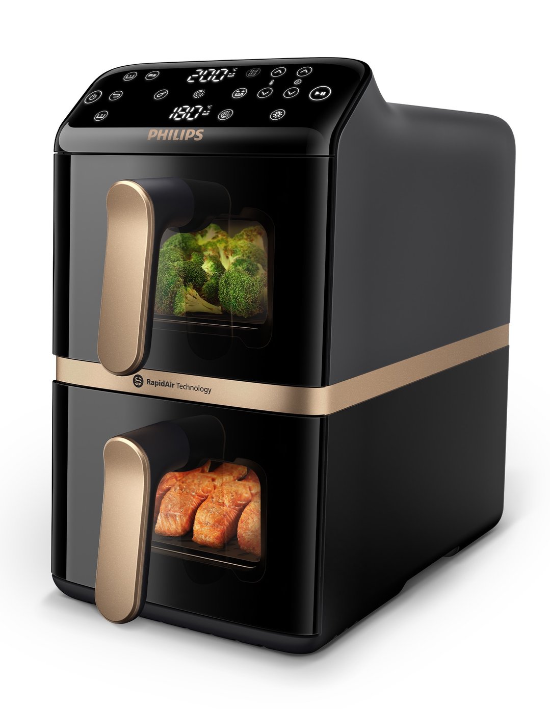 Philips Airfryer 4000 Series Stacked Dual Basket NA462/70