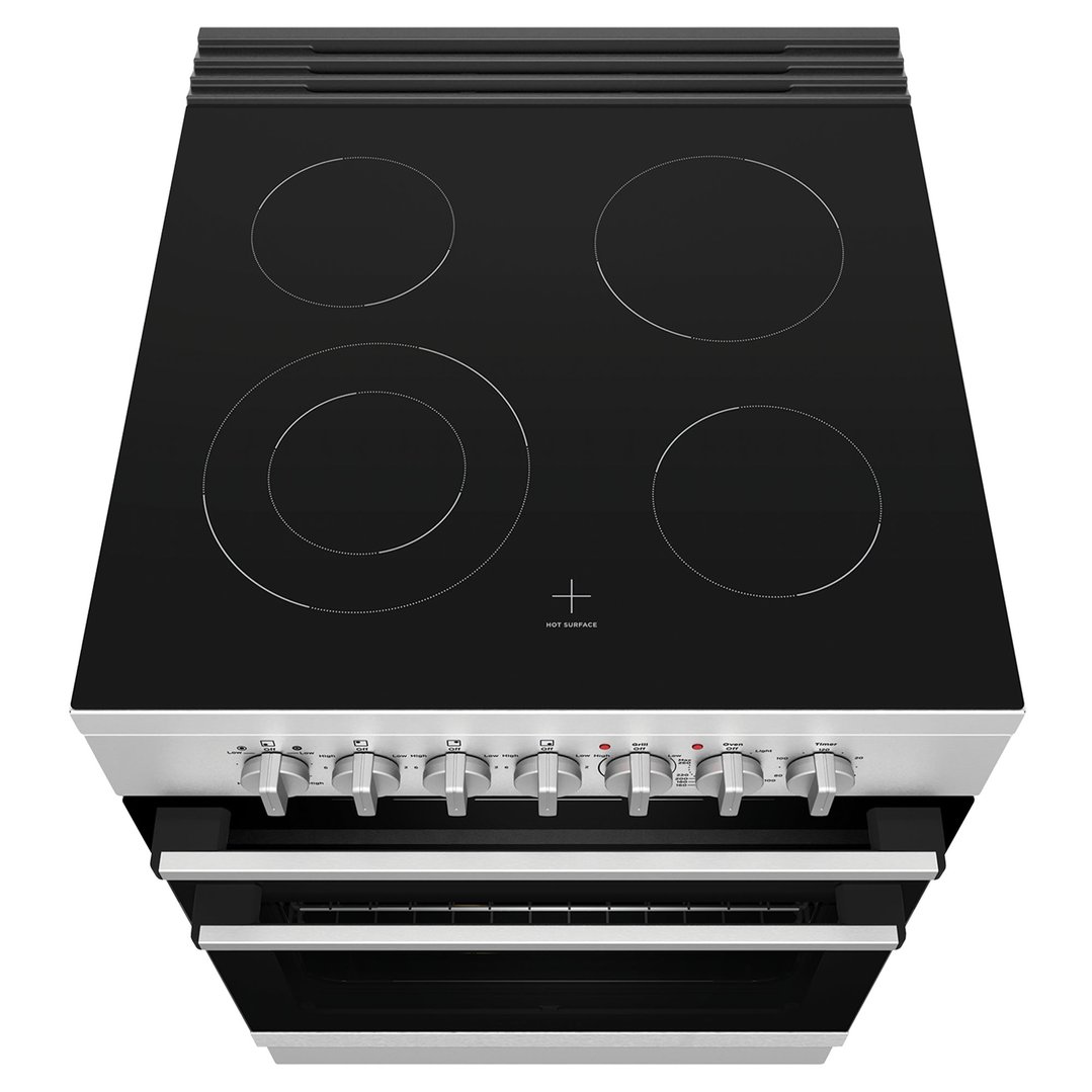 Westinghouse 60cm freestanding electric oven and ceramic cooktop
