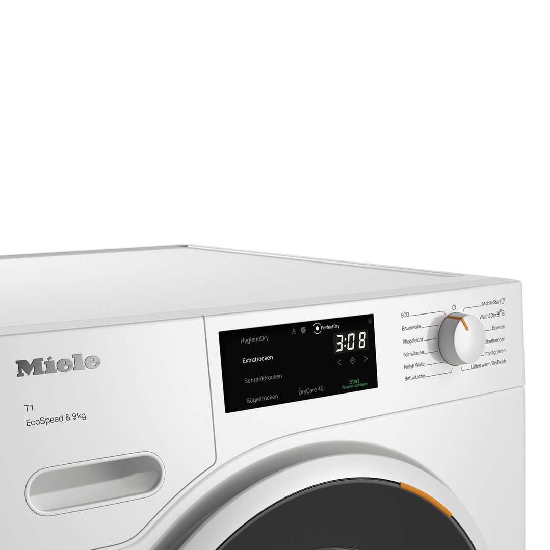 Miele 9kg Heat Pump Dryer with HygieneDry and Wash2Dry Networking Function TWD640WP