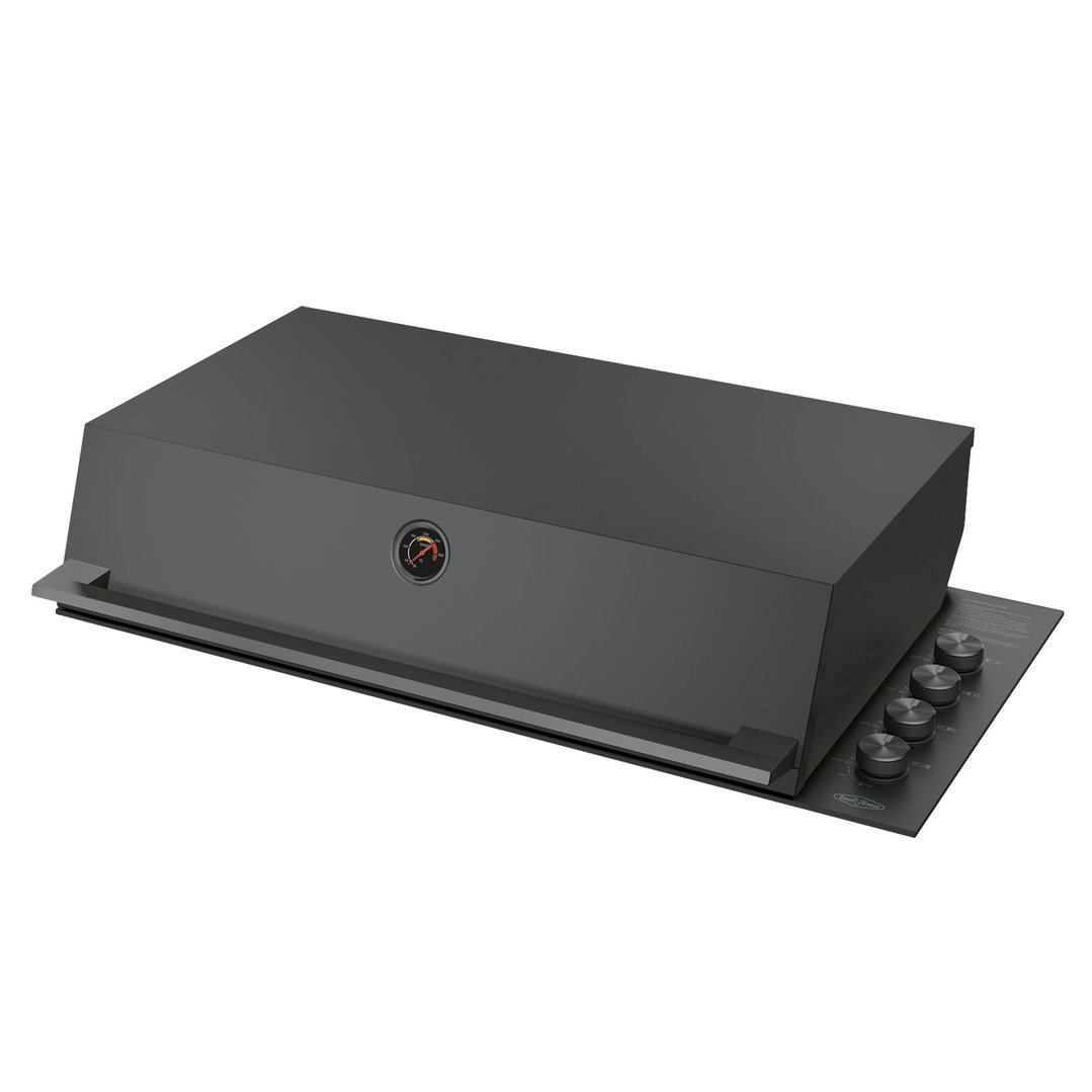 Beefeater 6-Burner Built In Gas BBQ with Hood, Colour Matched to COLORBOND® Steel Monument® Finish - ProLine Series BSH158DB