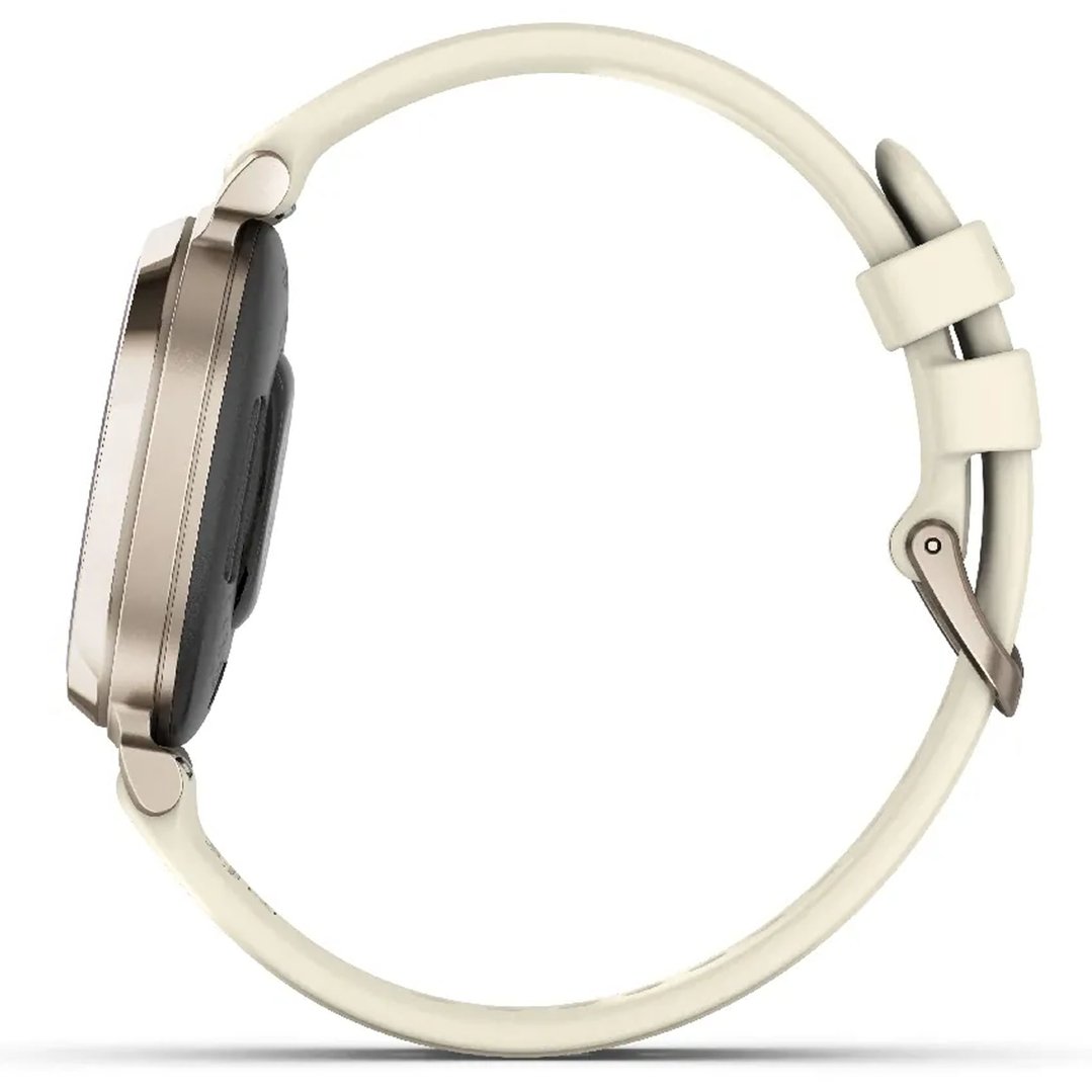 Garmin Lily® 2 Cream Gold with Coconut Silicone Band. 010-02839-00