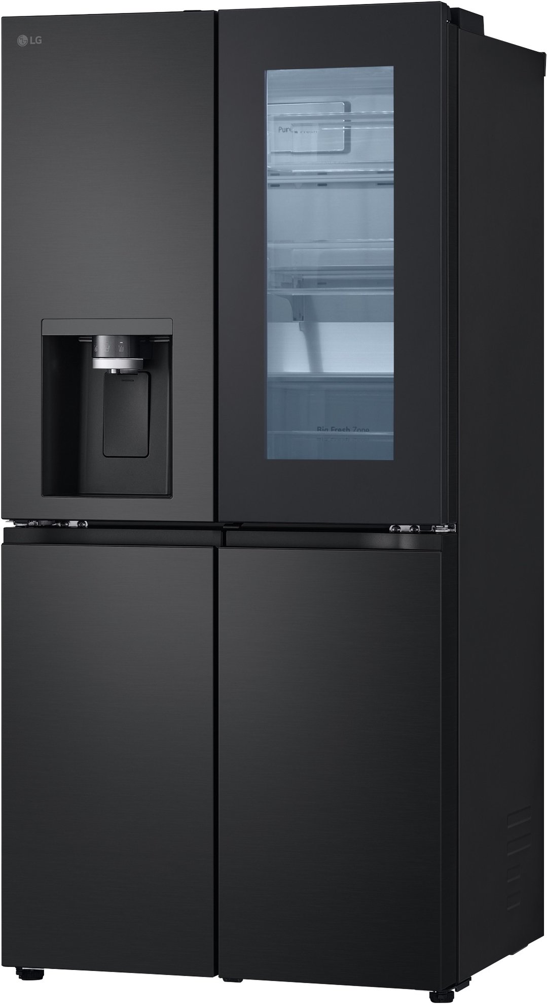 LG 508L Slim French Door Fridge in Matte Black Finish GF-V500MBLC