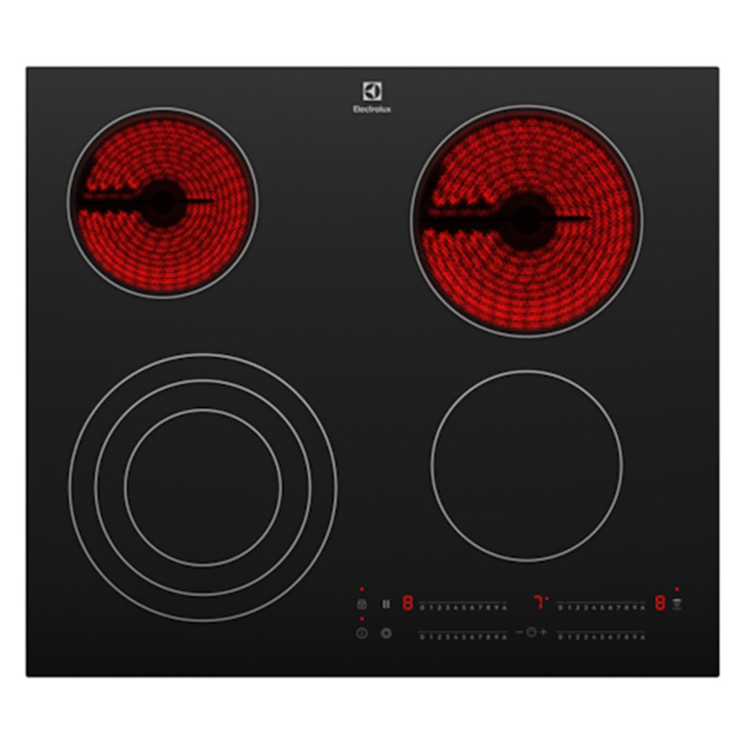 Electrolux 60cm UltimateTaste 300 4 Zone Ceramic Cooktop EHC644BF