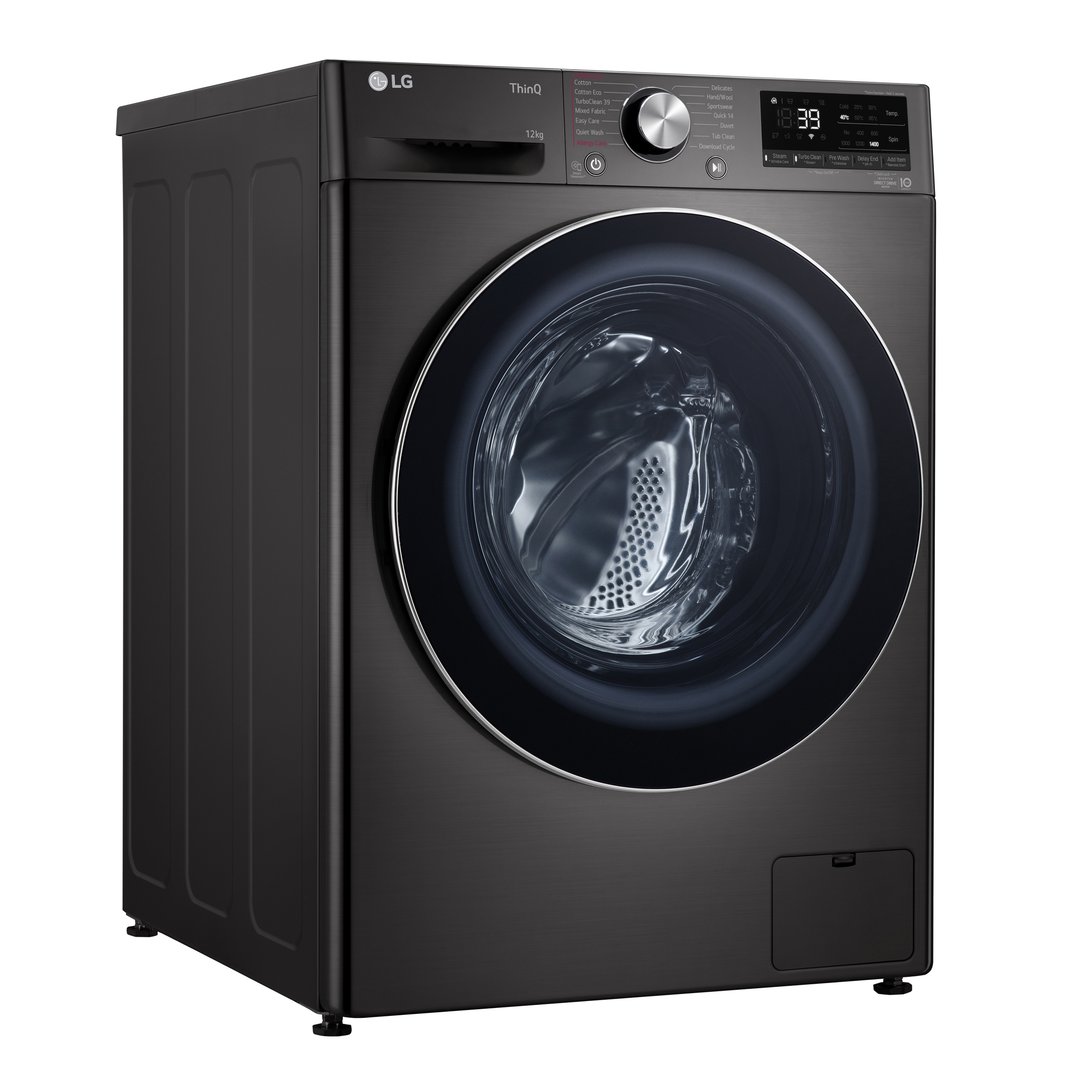 LG 12kg Black Front Load Washing Machine WV9-1412B