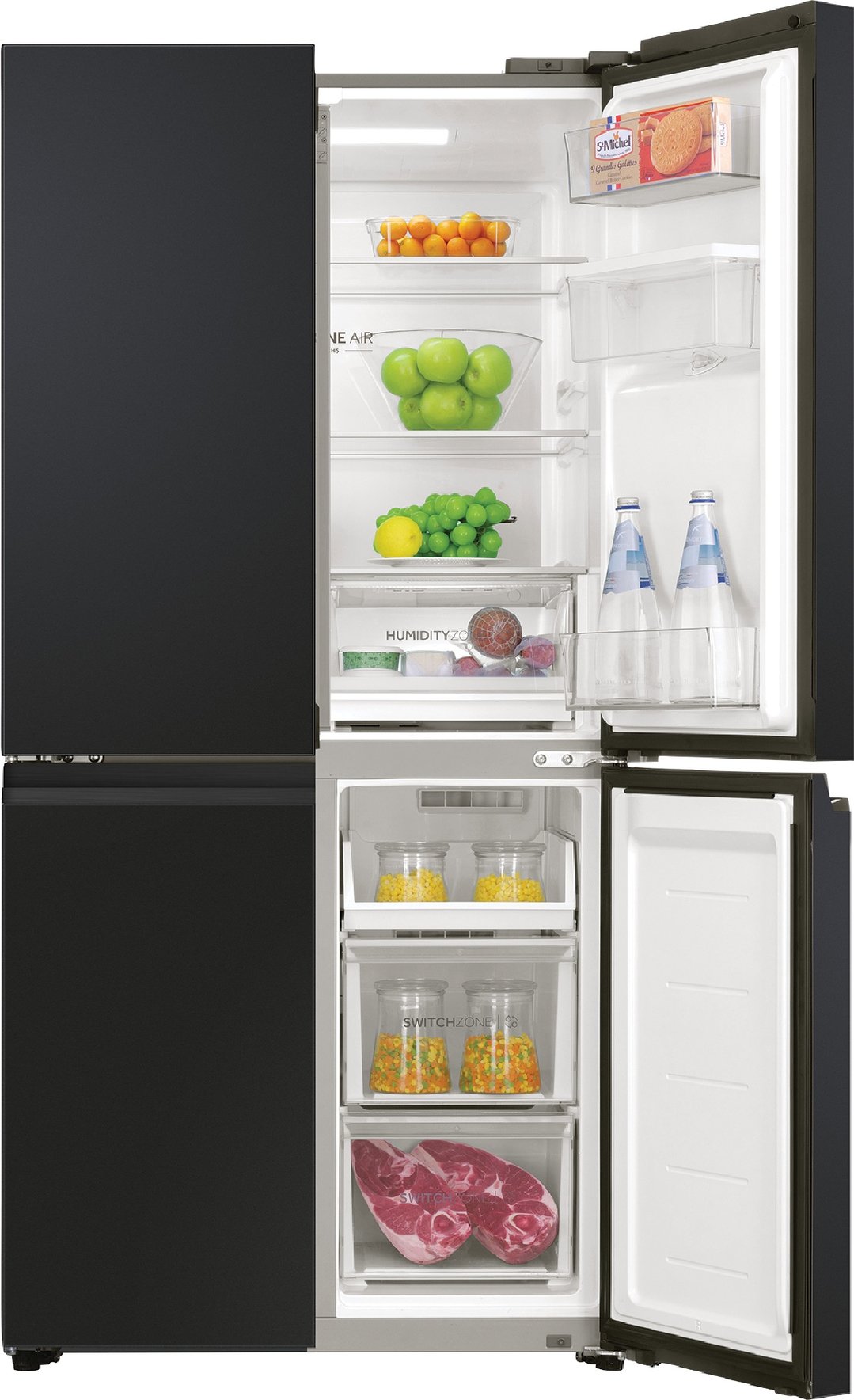 Haier Quad Door Refrigerator Freezer, 508L, Water HRF580YHC