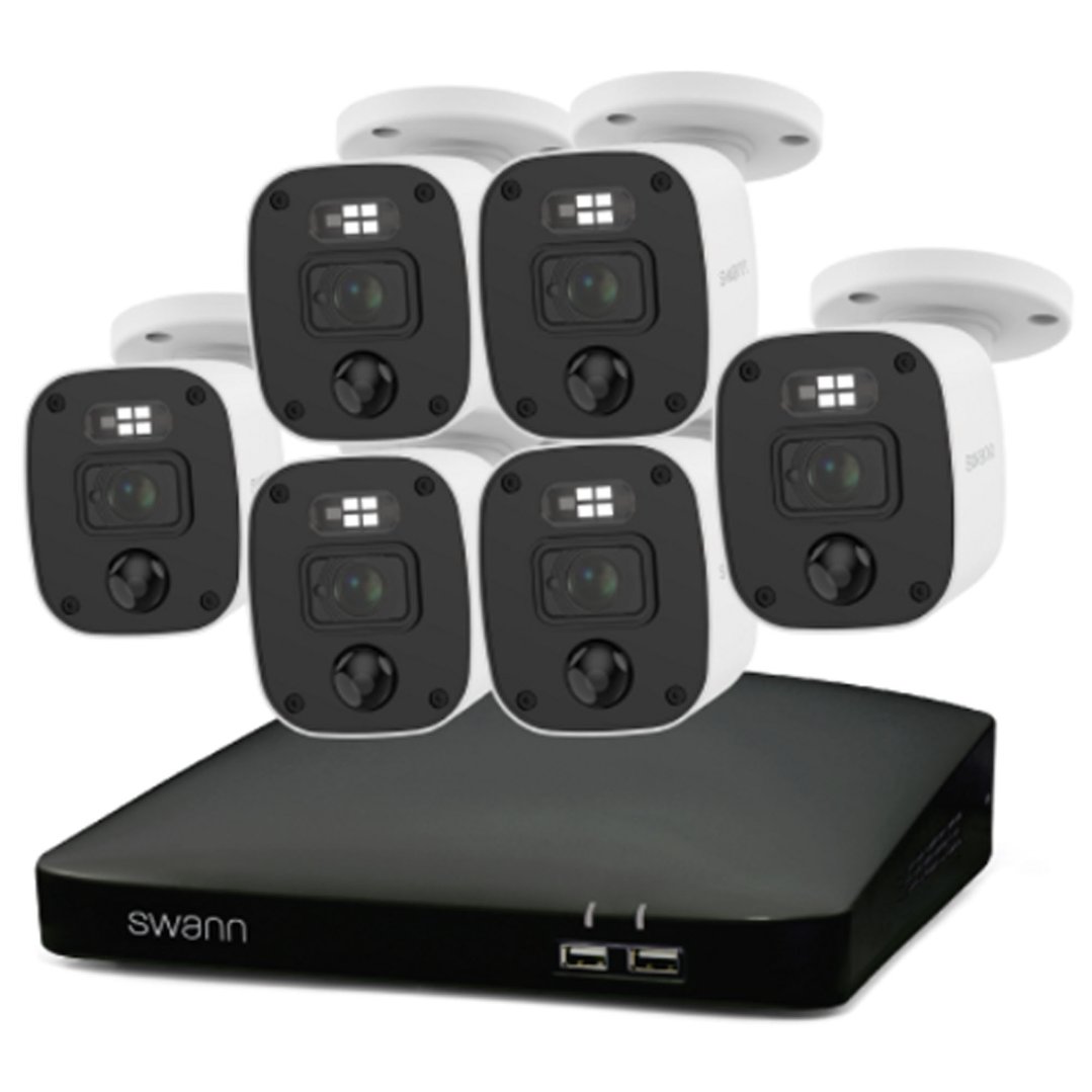 Swann Home 6 Camera 8 Channel 2K DVR 1TB HDD Security System with Mic SWDVK-8468062KMQB