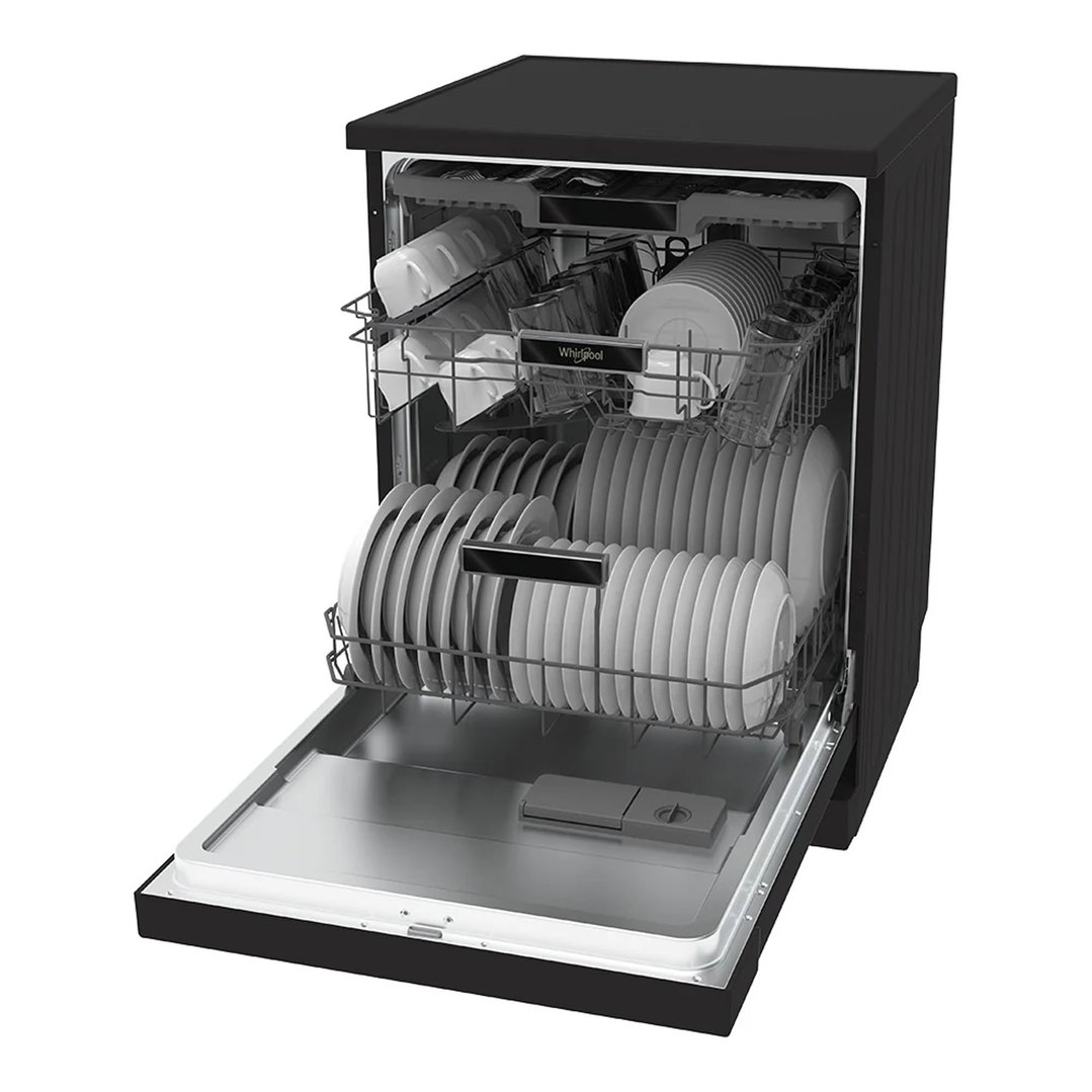 Whirlpool 14 Place Setting Freestanding Dishwasher - Black WDFS3R4OBSAU