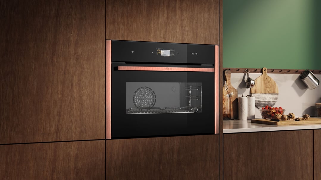 Neff Compact Oven with FullSteam with Deep Black Side Trims / Handle C29FS31Y0A-DB