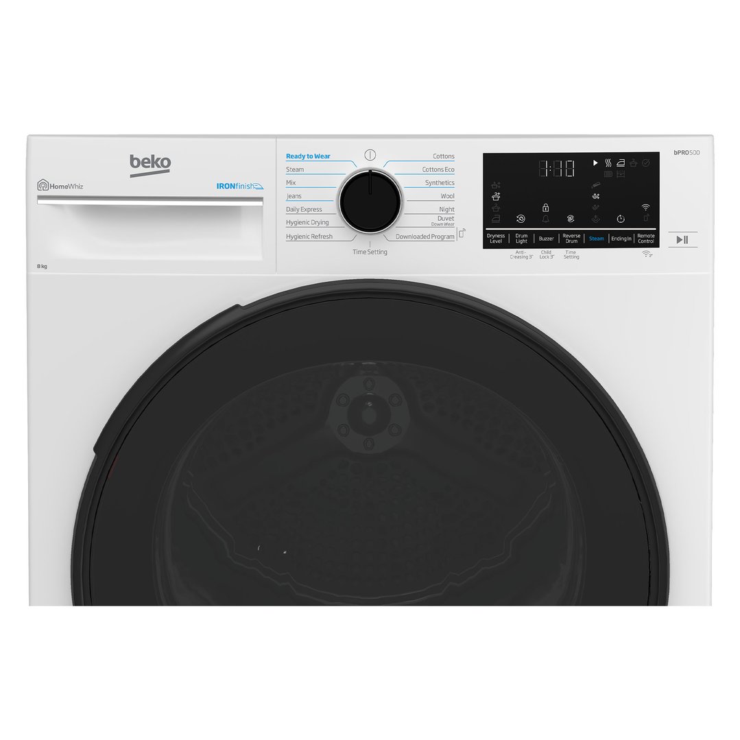 Beko 8kg Heat Pump Dryer White BDPB803SW