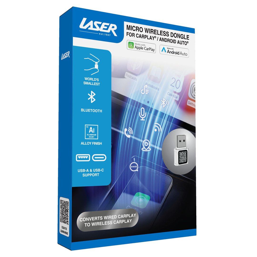 Laser Micro Wireless Dongle for CarPlay / Android Auto NAVC-CPD-175