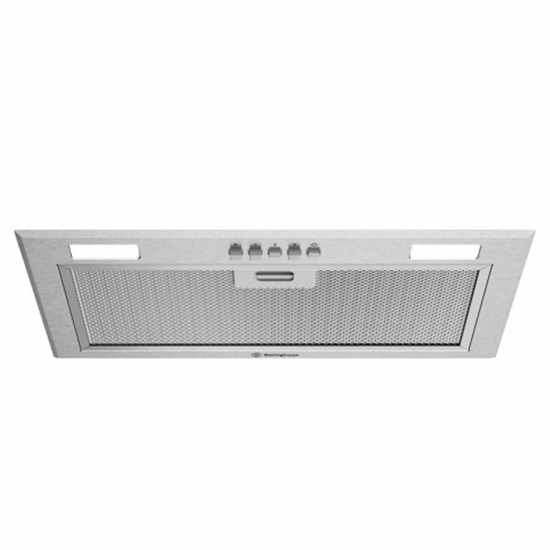 Westinghouse 52cm integrated rangehood with 680m3/hr extraction rate, 3 fan speed, LED lighting WRI515SC