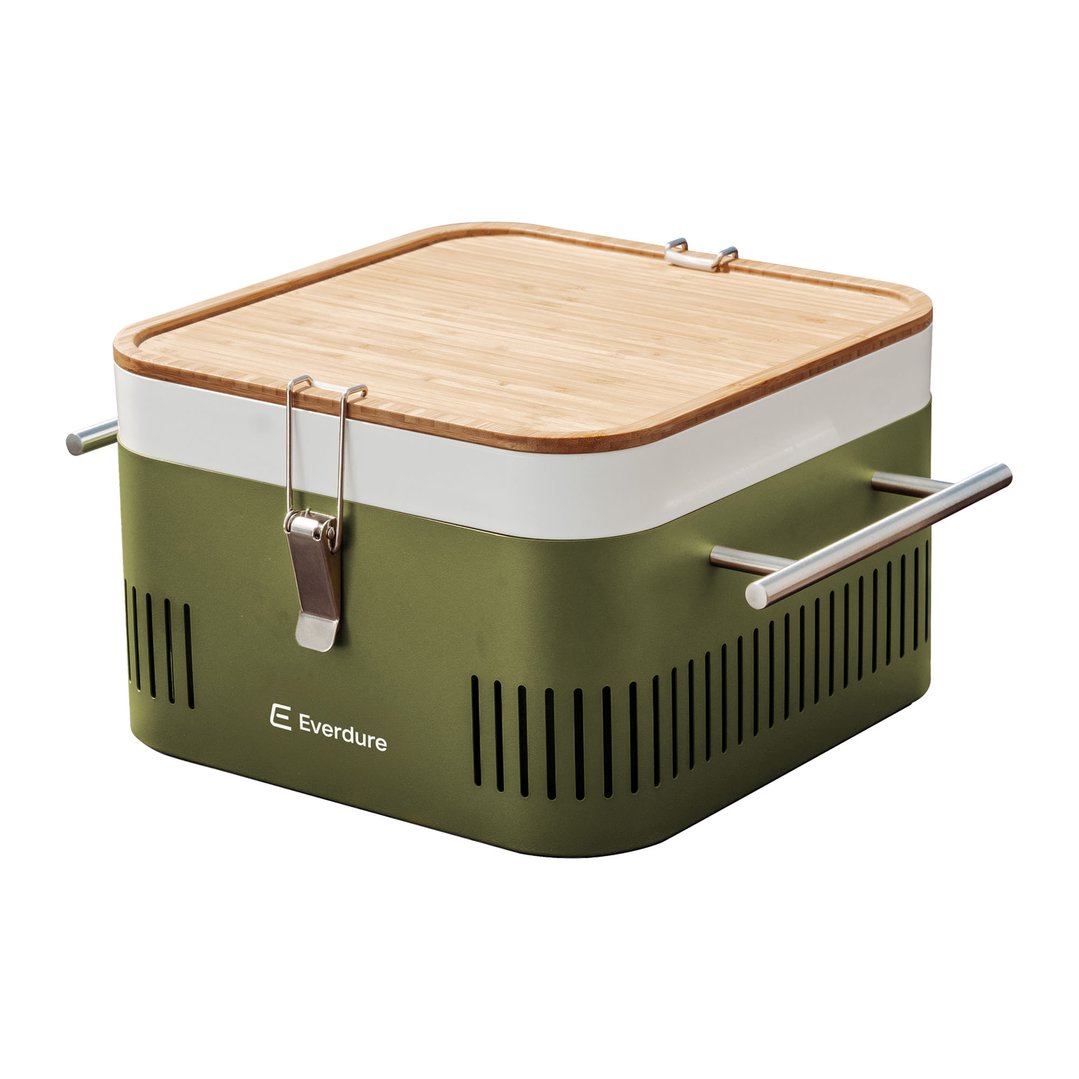 Everdure Portable Charcoal BBQ Khaki ECUBEK