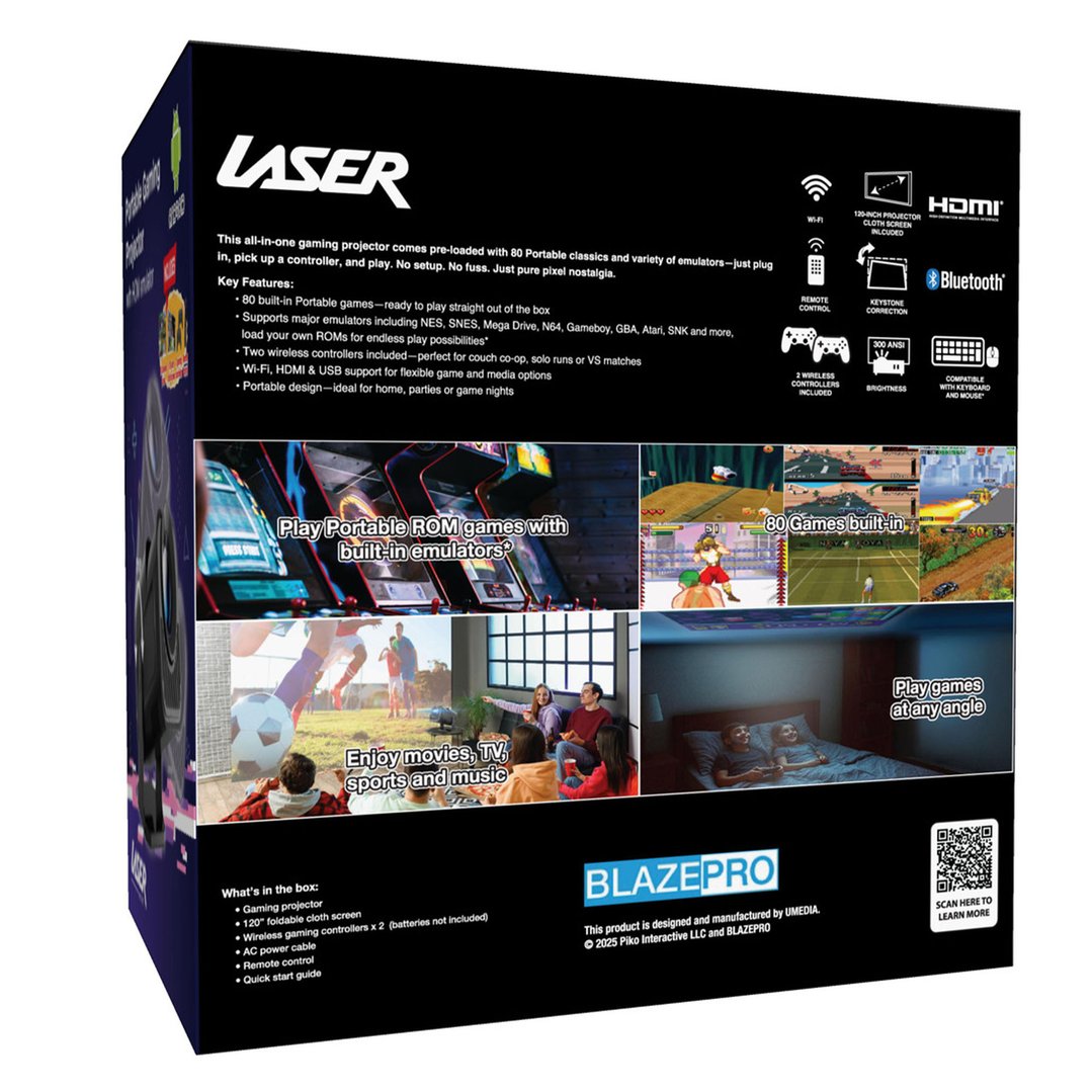 Laser 720P Smart Gaming Projector PJ-GH803B-168