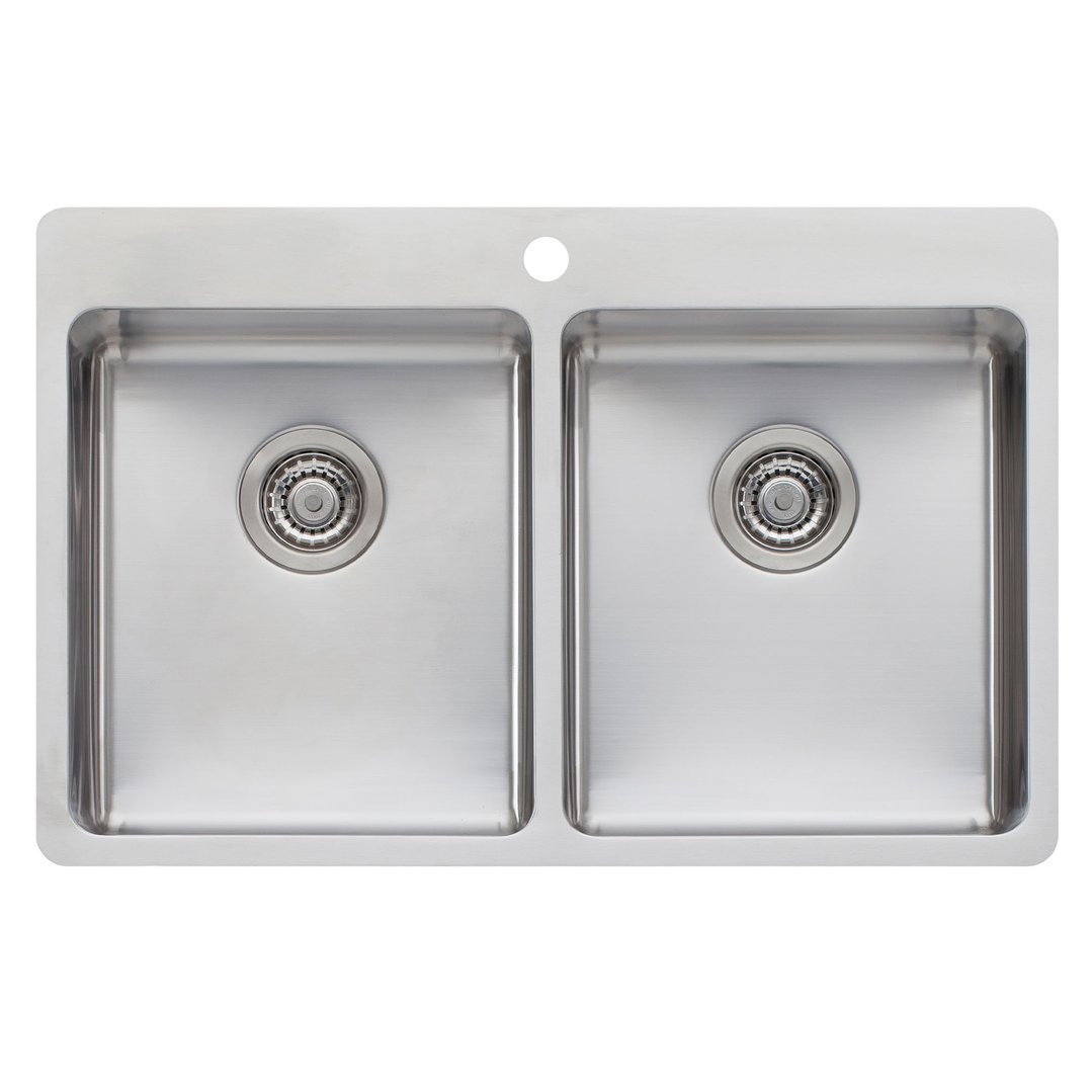 Oliveri Sonetto Double Bowl Topmount Sink SN1064