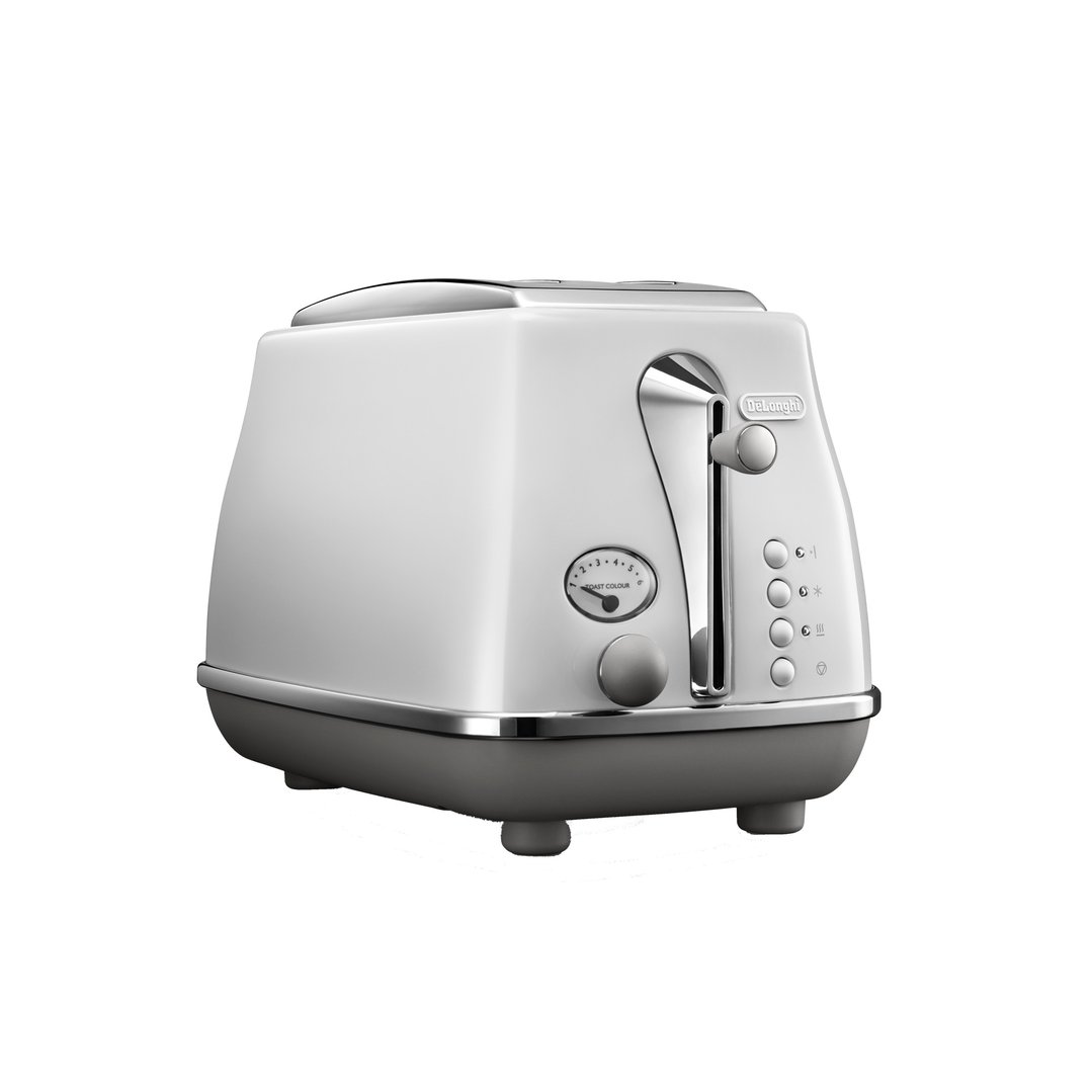 Delonghi Icona Capitals 2 Slice Toaster Sydney White CTOC2003W