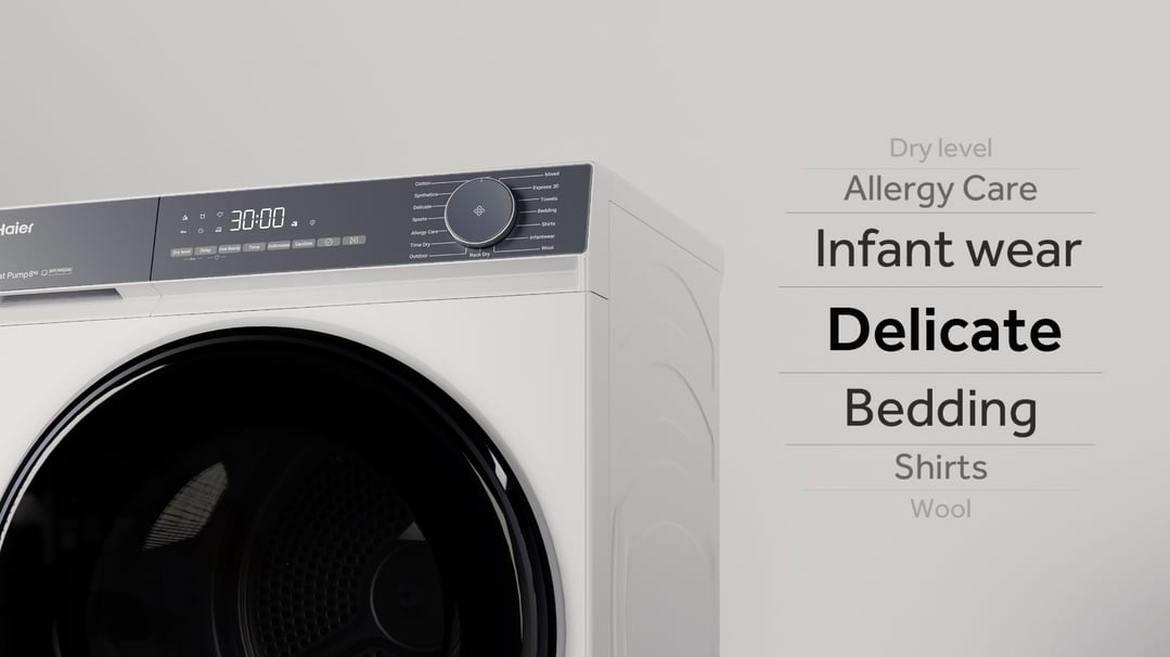 Haier 8kg 300 Series Heat Pump Dryer - White HDHPS80KW1
