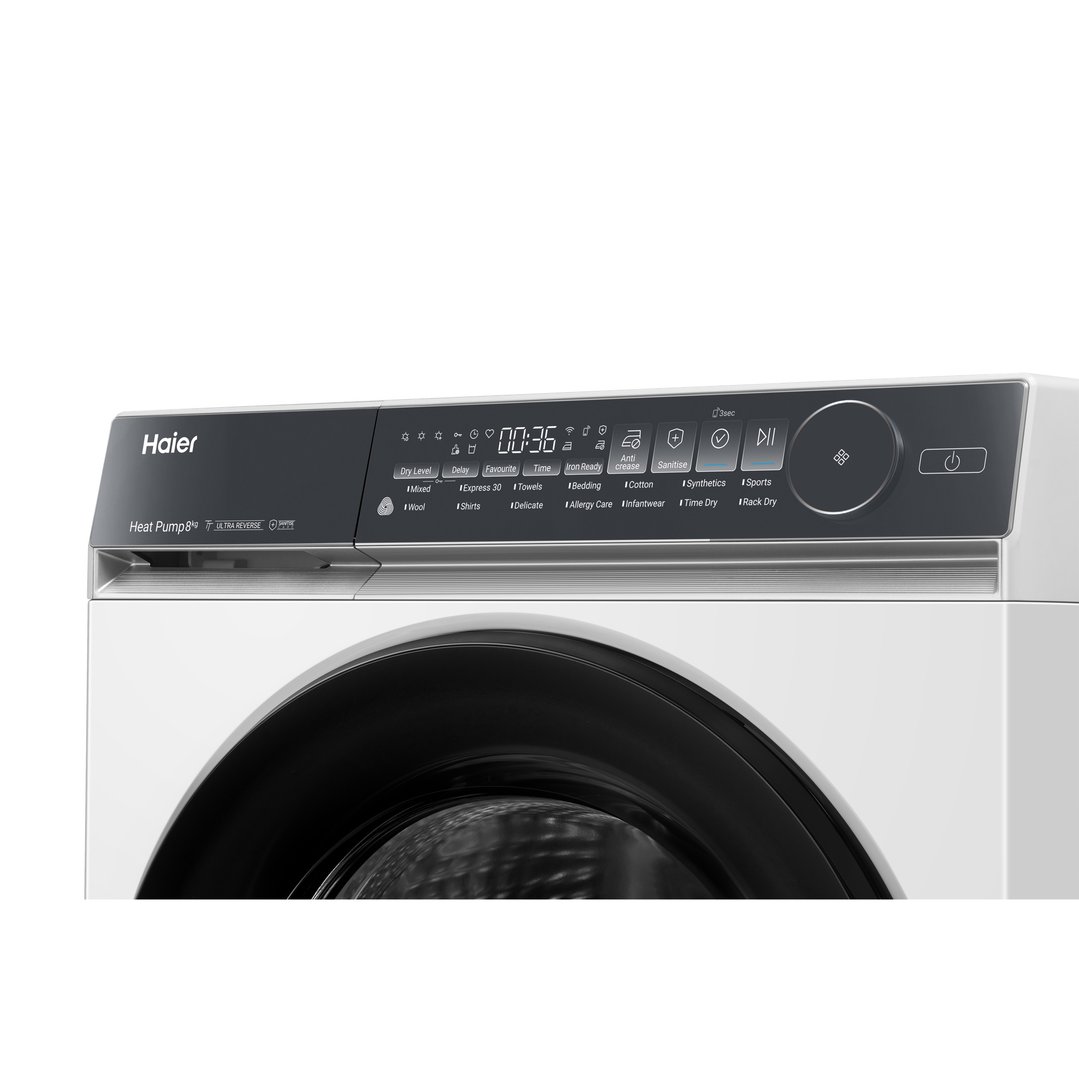 Haier 8kg 500 Series Heat Pump Dryer - White HDHPS80NW1
