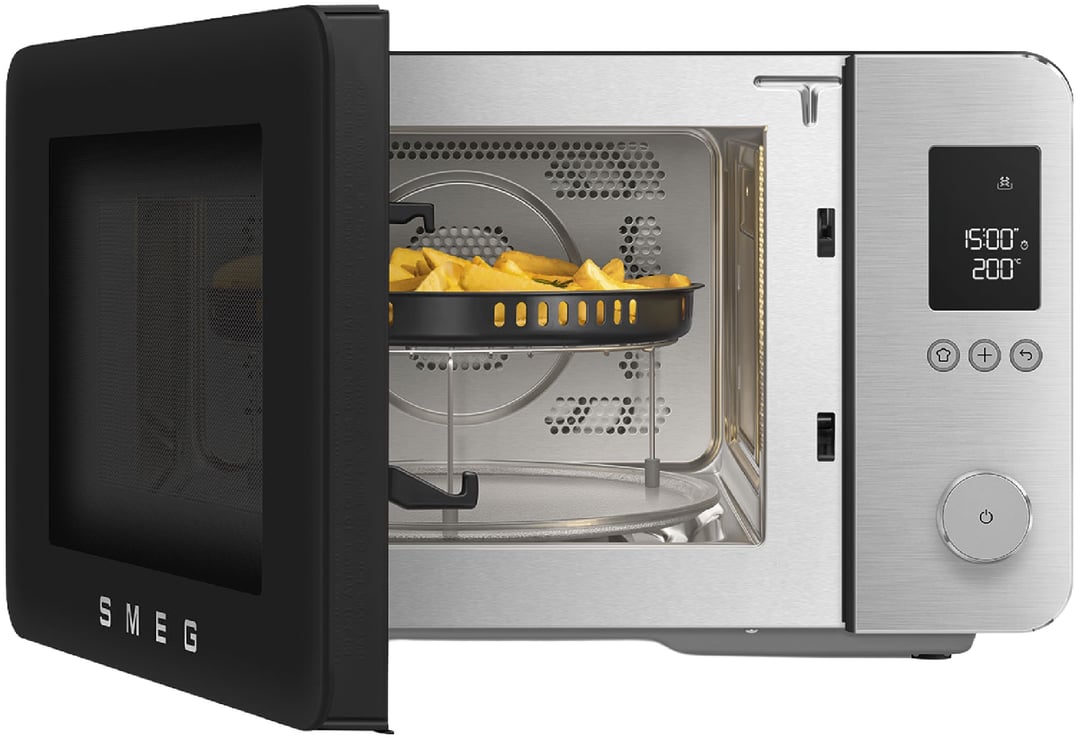 Smeg 27L Combi Microwave Oven - Matte Black MOC02BLMAU