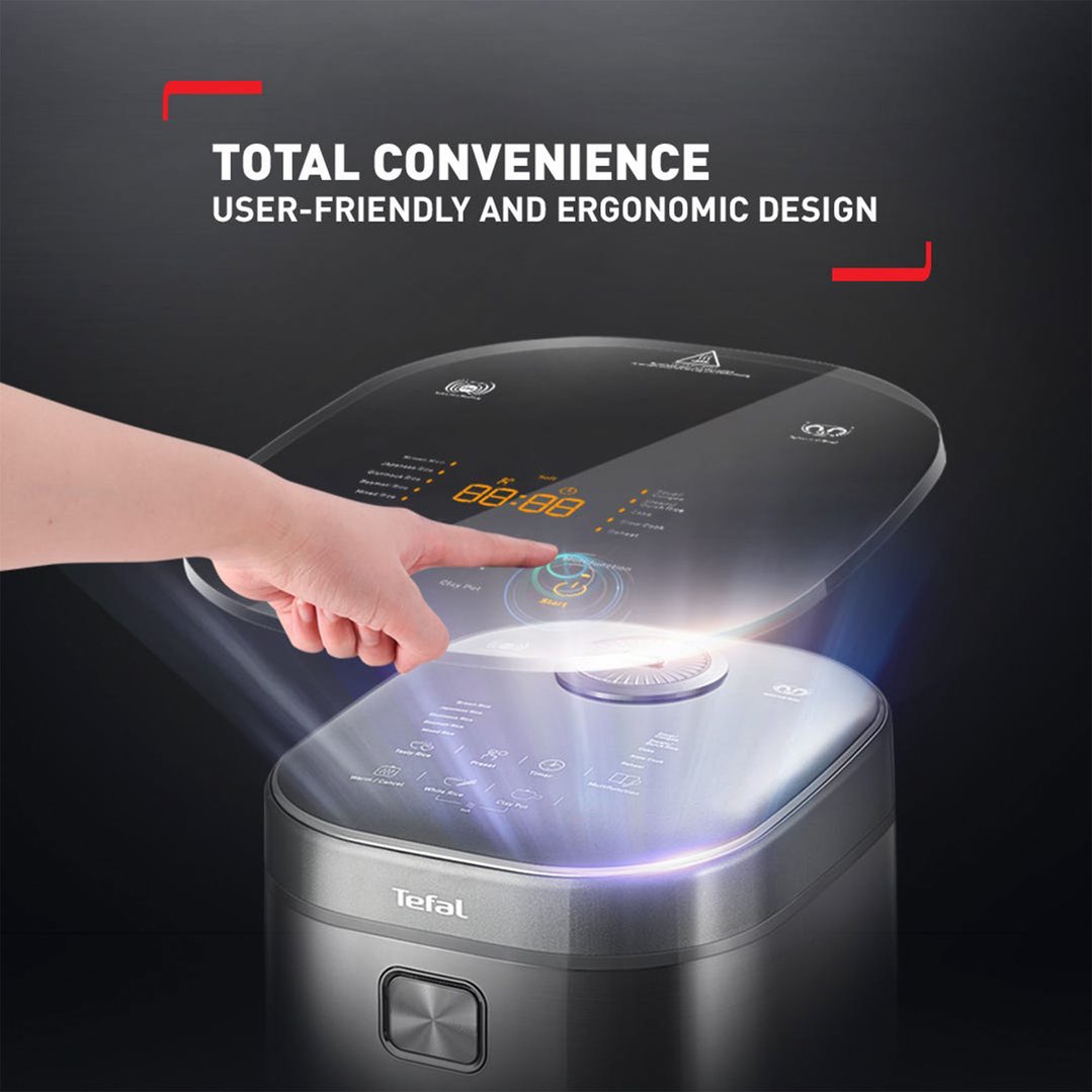 thumbnail image 2 of Tefal Induction Rice Master & Slow Cooker RK818A - AI Rice Technology, 1.8L (10 Cup) 2 of 4