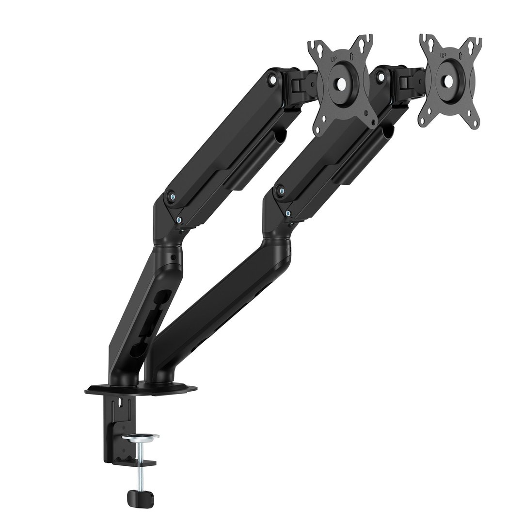 Ergovida SPRING Monitor ARM Double Black EMA-S2B