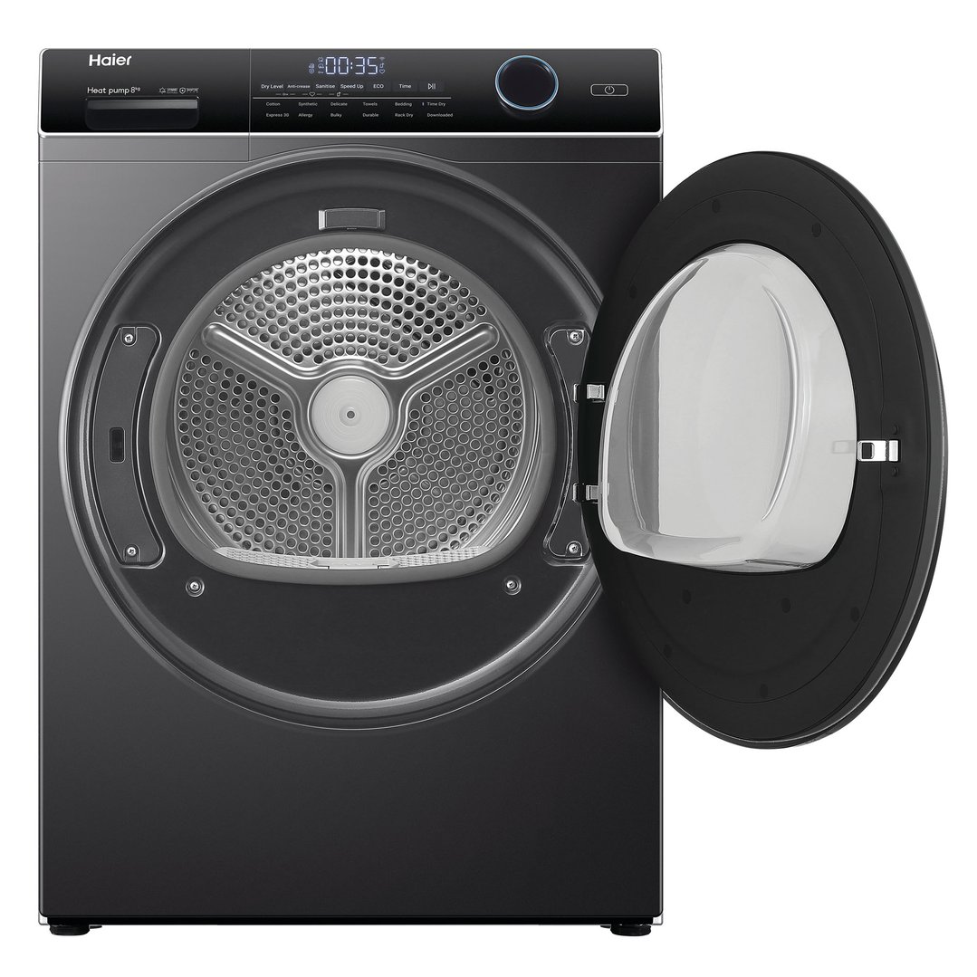 Haier 8kg Black Heat Pump Dryer HDHP80ANB1