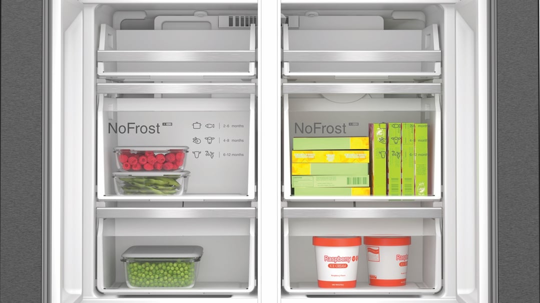 Bosch Series 6 Multi Door Fridge Freezer Brushed Black Steel KFD96AXEAA
