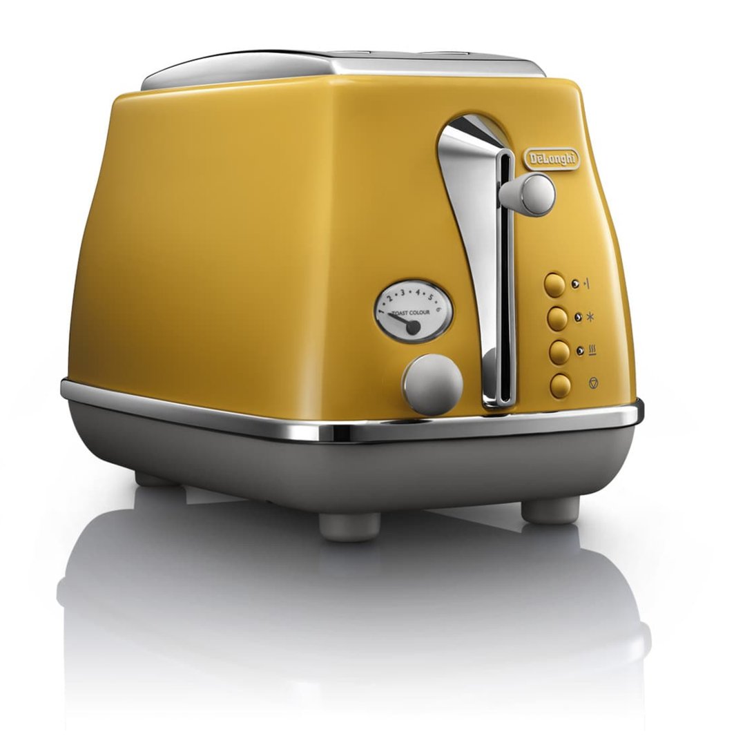Delonghi Icona Capitals 2 Slice Toaster New York Yellow CTOC2003Y