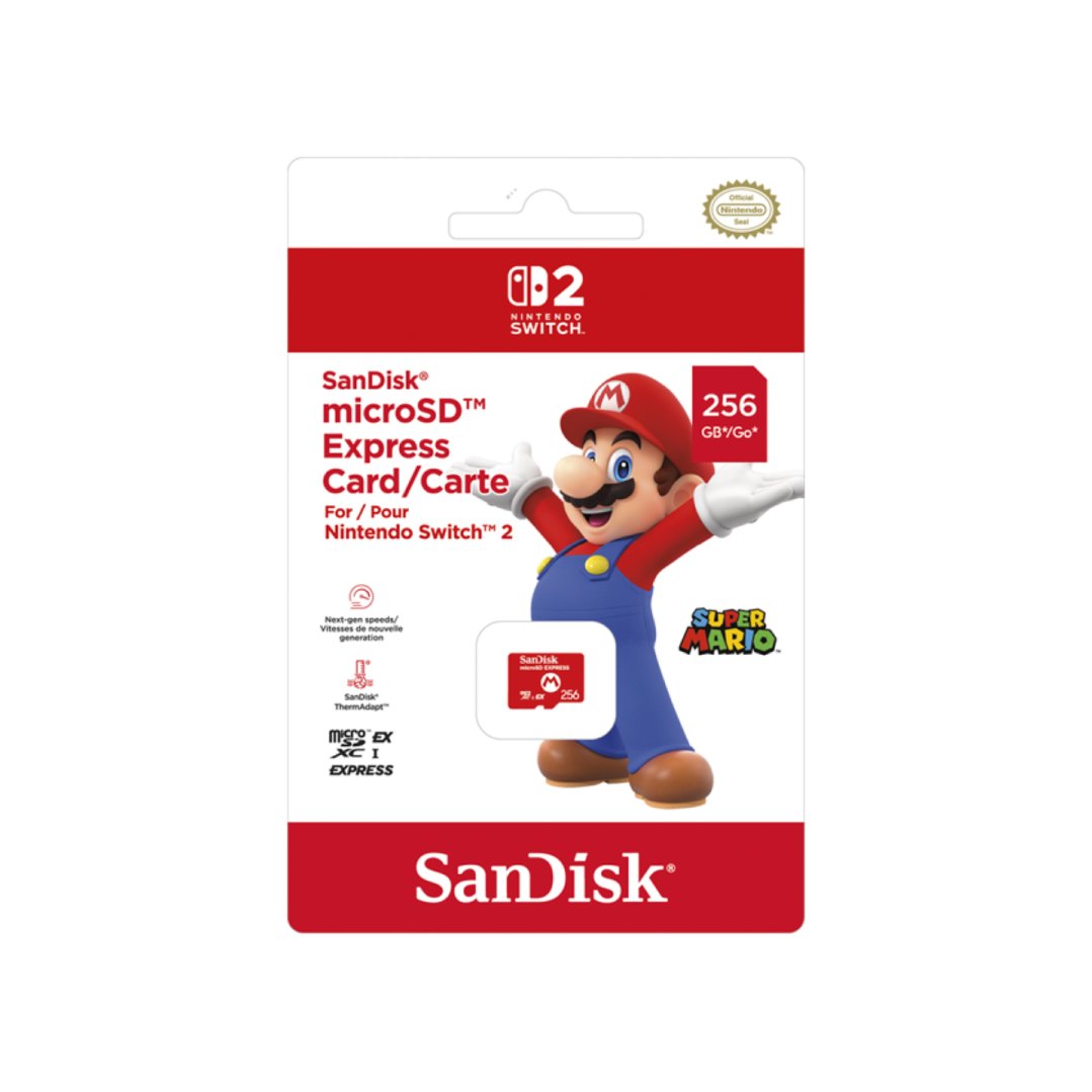 Nintendo San Disk microSD Express Card 256GB for Nintendo Switch 2 10104
