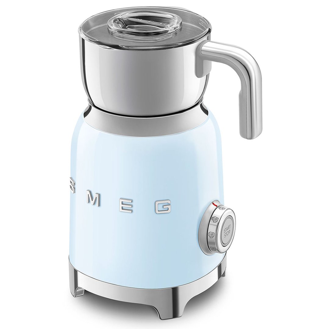 Smeg 50's Style Milk Frother - Pastel Blue MFF11PBAU