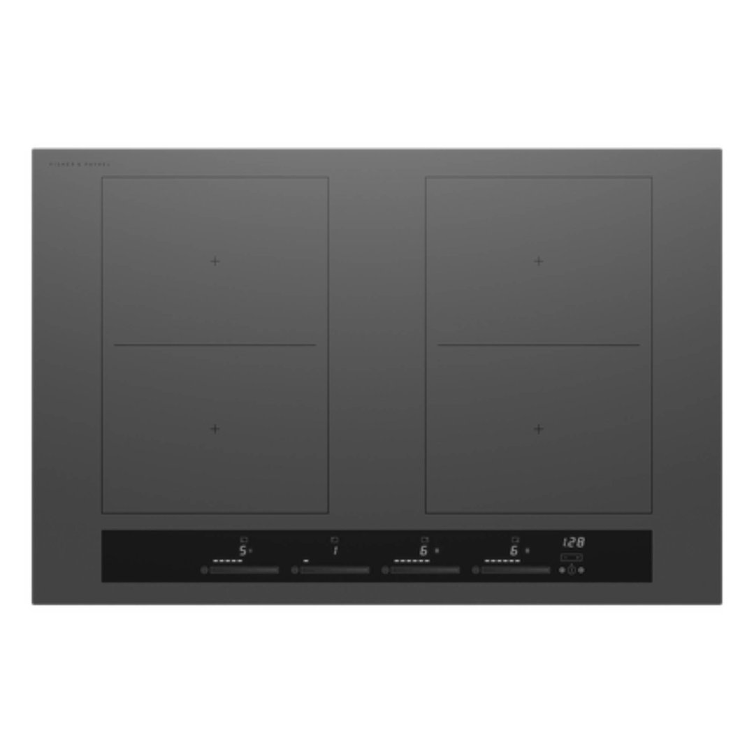 Fisher & Paykel 80cm Series 7, 4 Zone Induction Cooktop, 2 SmartZones, Grey CI804ZZDTG5