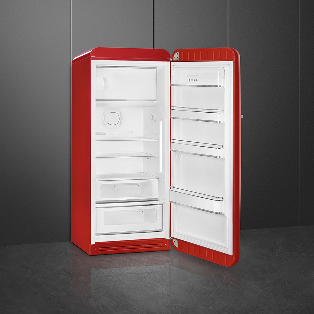 Smeg FAB 28 50’S Style Retro Refrigerator, Right Hand - Red FAB28RRD5AU