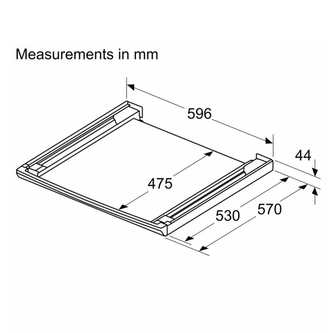 Bosch Stacking Kit with Pull-Out WTZ27500