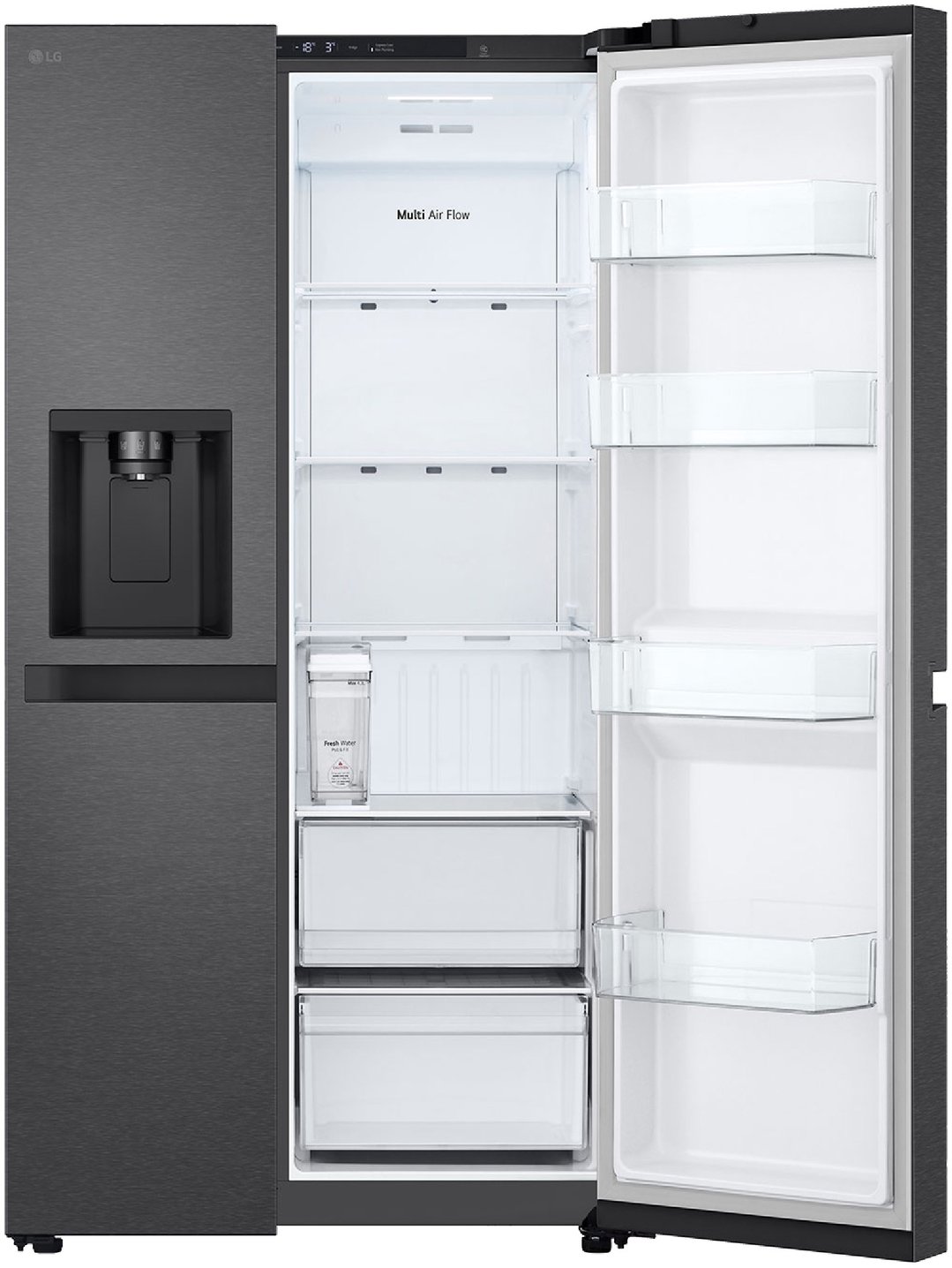 LG 625L Side by Side Non Plumbed Matte Black GS-N599MBL