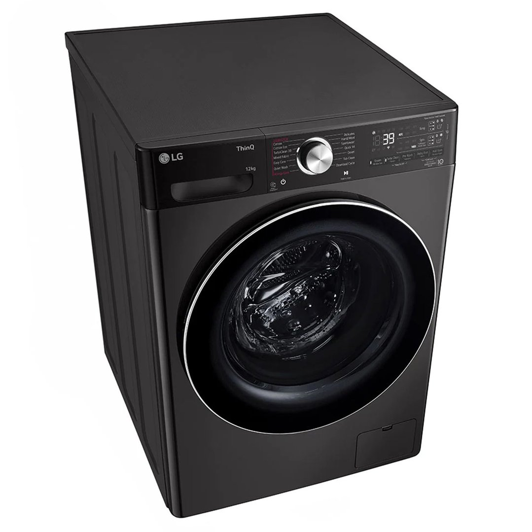 LG 12kg Series 10 Black Front Load Washing Machine WV10-1412B