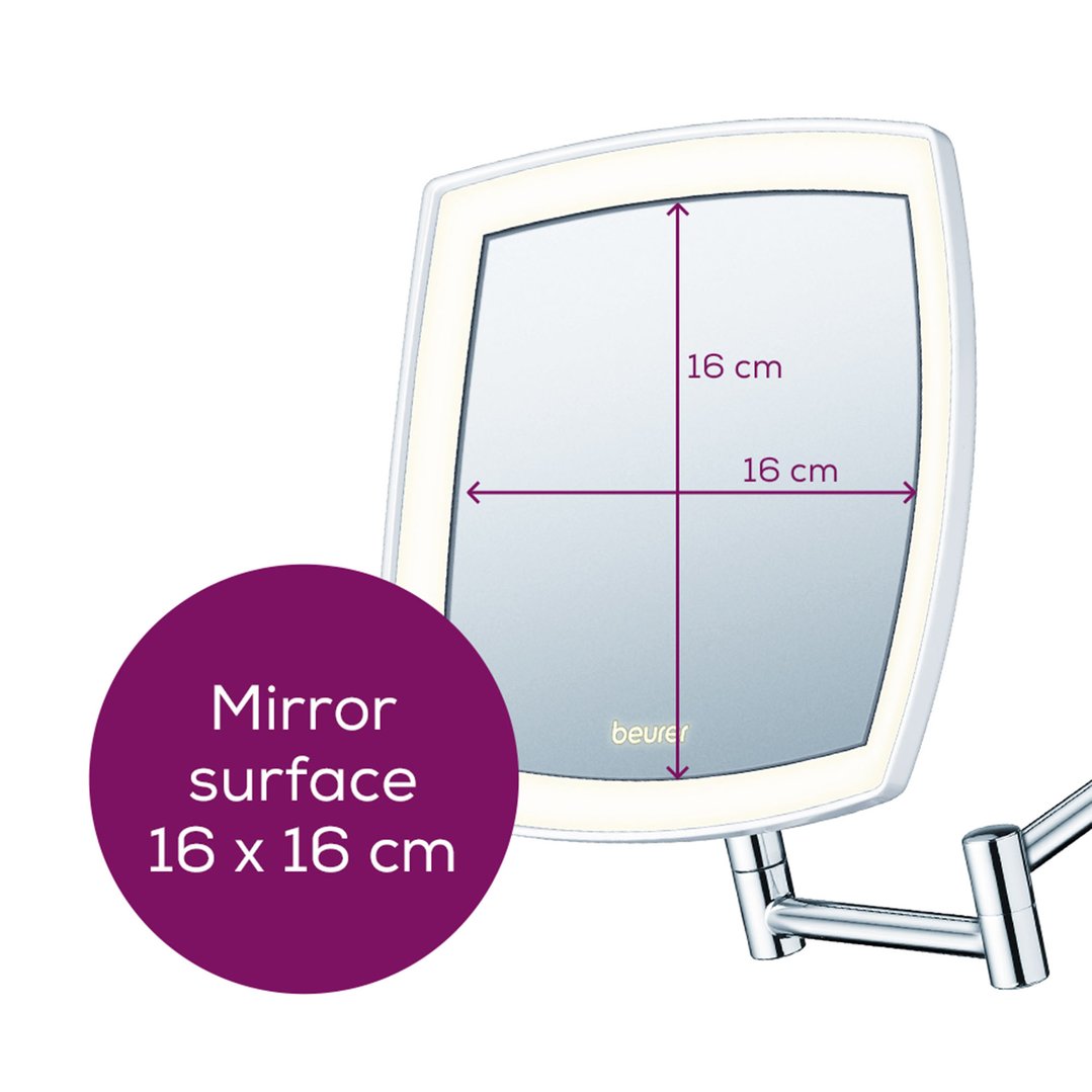 Beurer LED Illuminated Cosmetic Mirror with Extendable Arm BS89