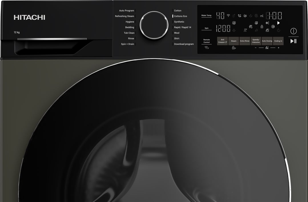 Hitachi 12kg Graphite Front Load Washing Machine BD-120XKVEADM