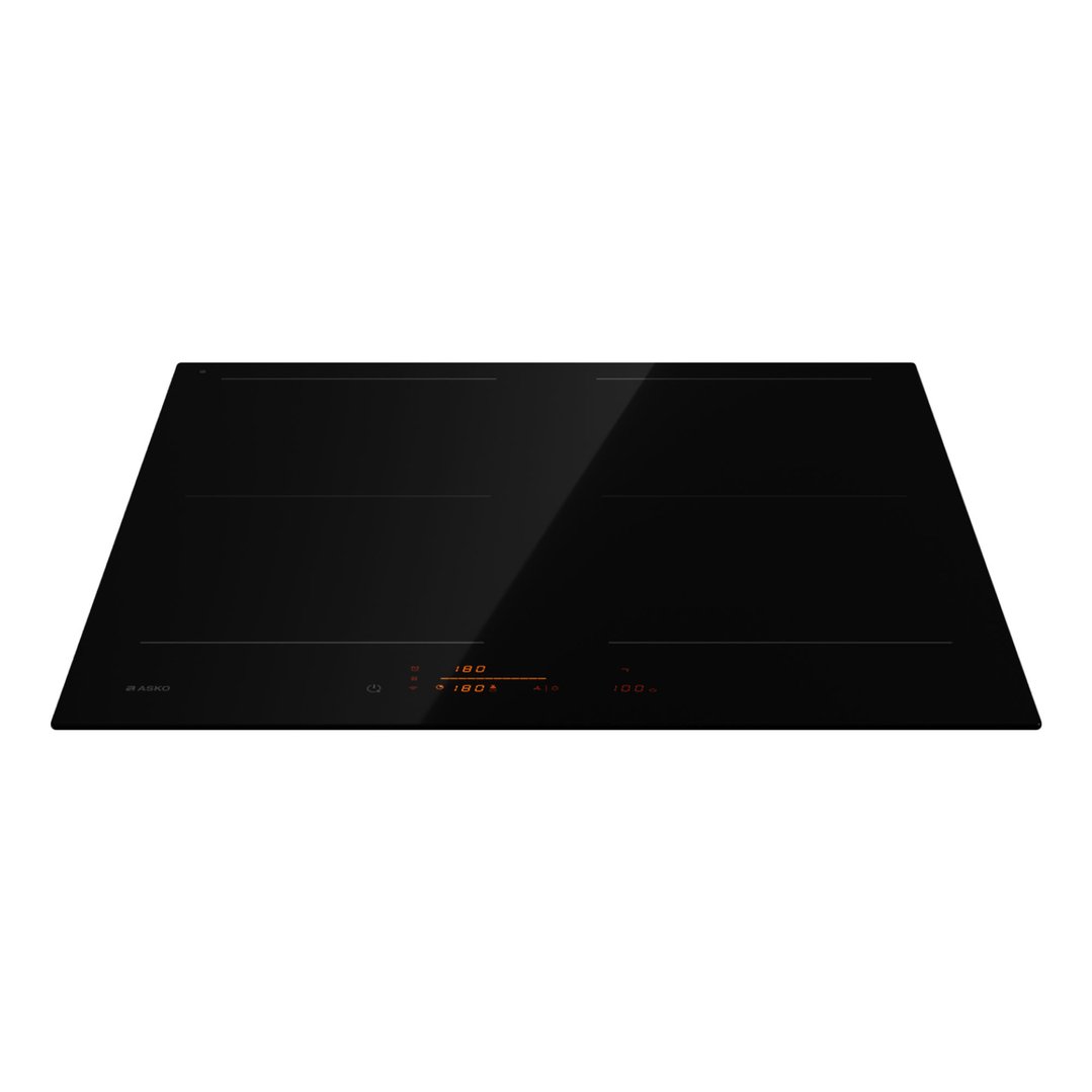ASKO 60cm 4 Zone Series 5 Induction Cooktop - Black Glass Ceramic HI5643FBG1