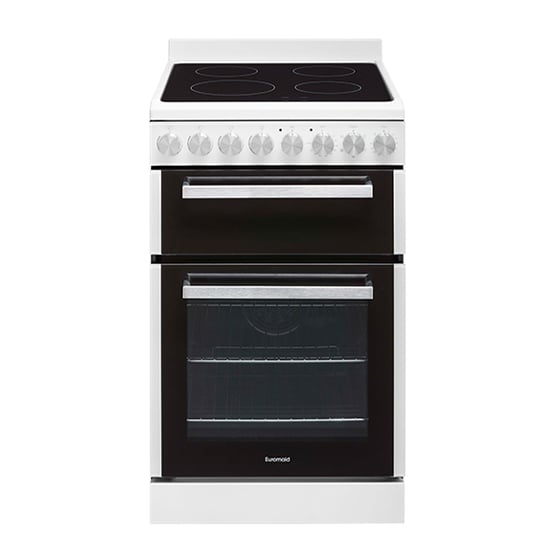 Euromaid 54cm Freestanding Electric Oven With Ceramic Cooktop EFS54FC